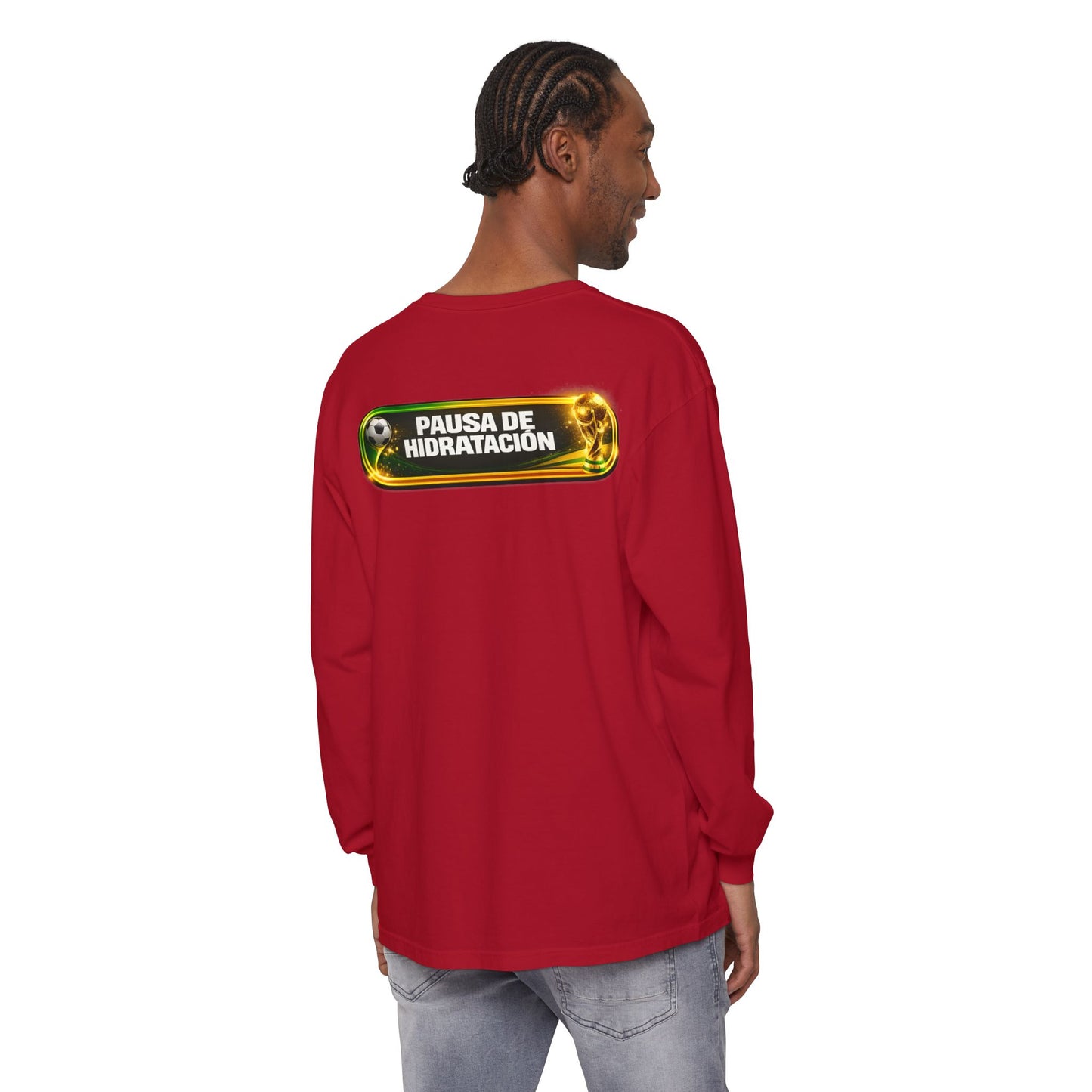 Surfache World Cup Soccer Long Sleeve Tee — "Surface" Front & "Pausa de Hidratación" Back