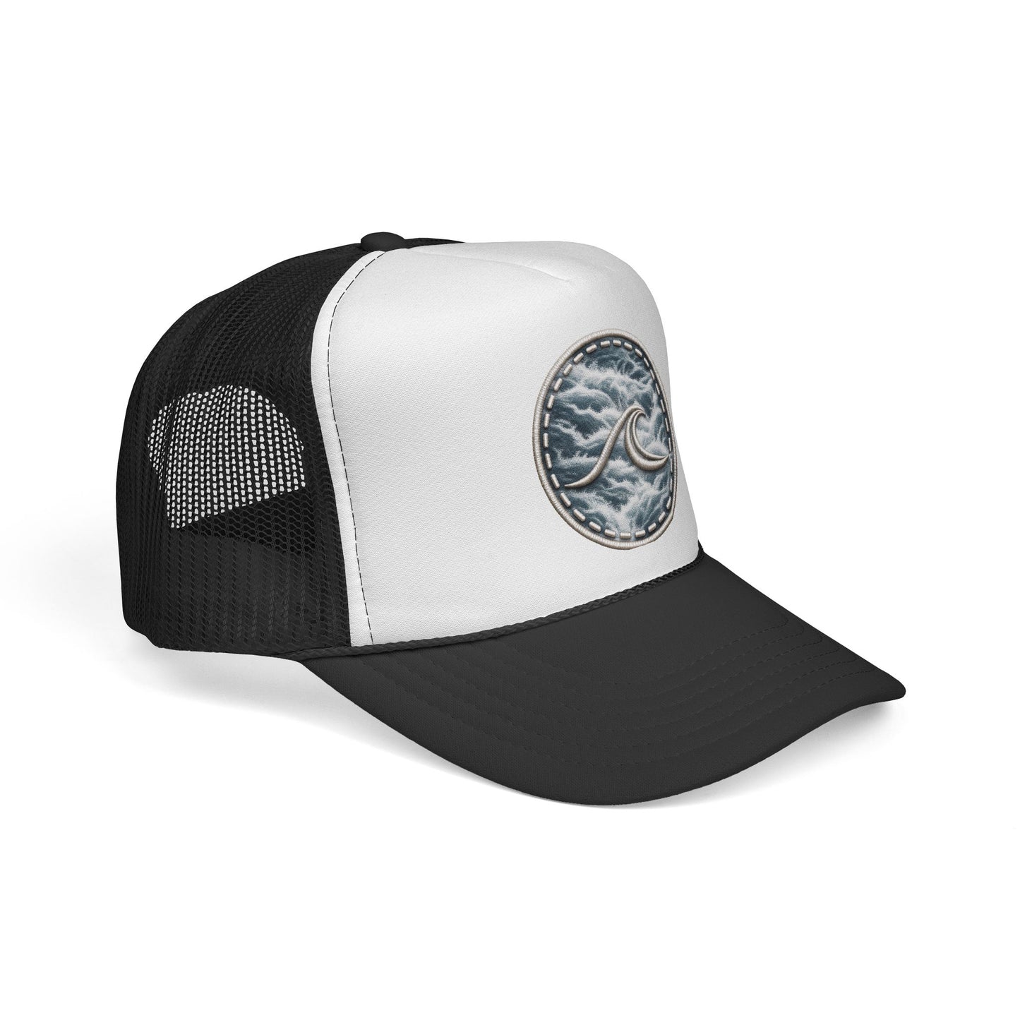 Surfache Wave Patch Trucker Cap — Coastal Surf Mesh Hat