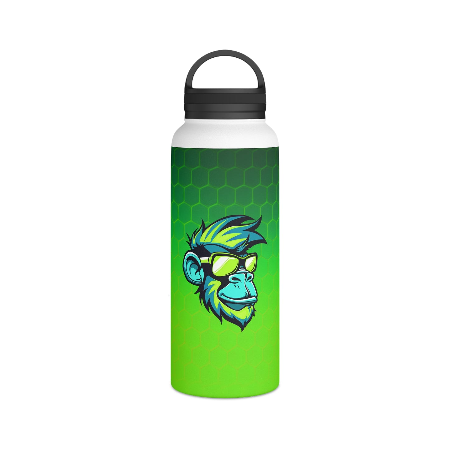 Mascot Surface Beach Volleyball Club Stainless Steel Water Bottle, Handle Lid