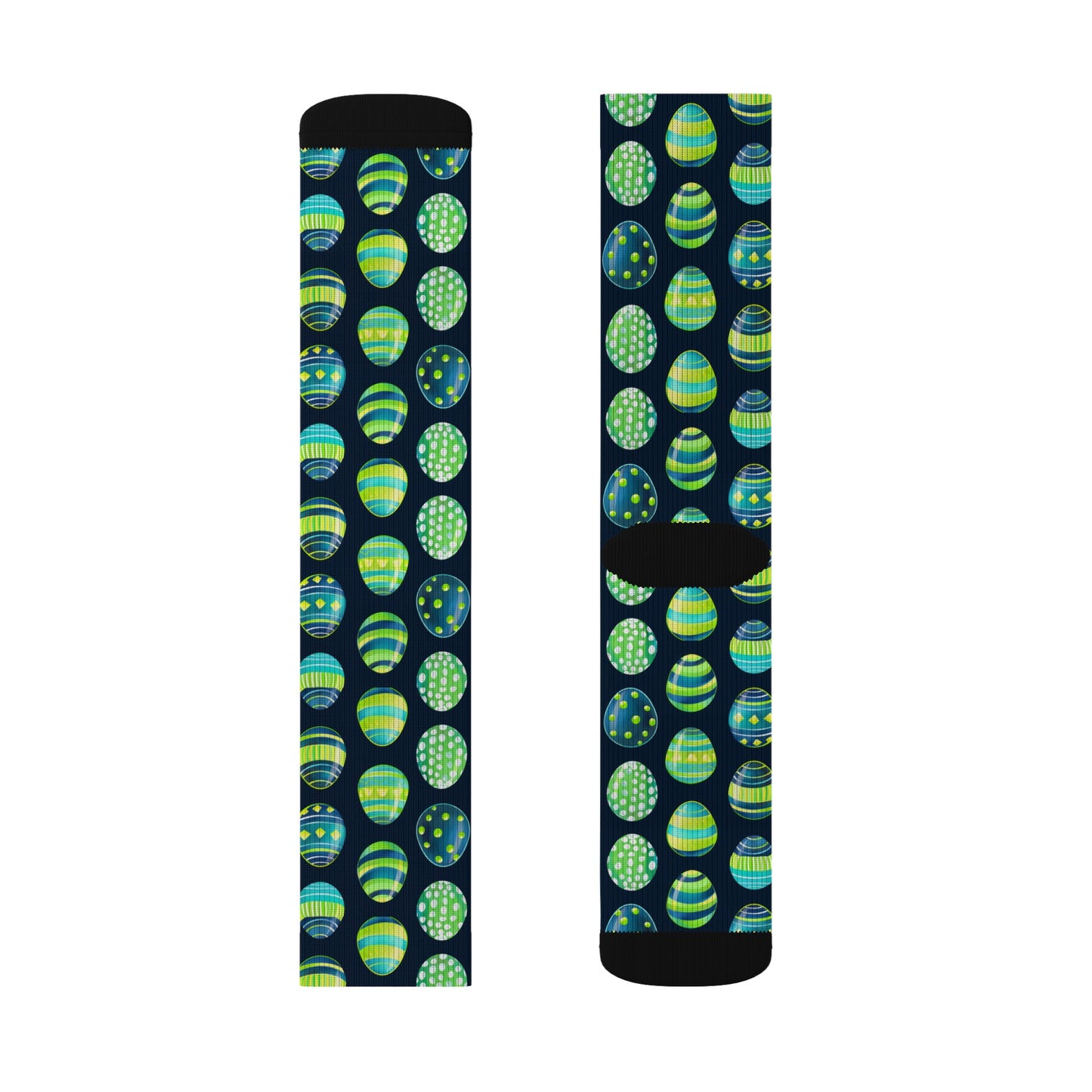 Easter Collection Breatheable Moisture Wicking Performance Printed Fashion Sublimation Socks