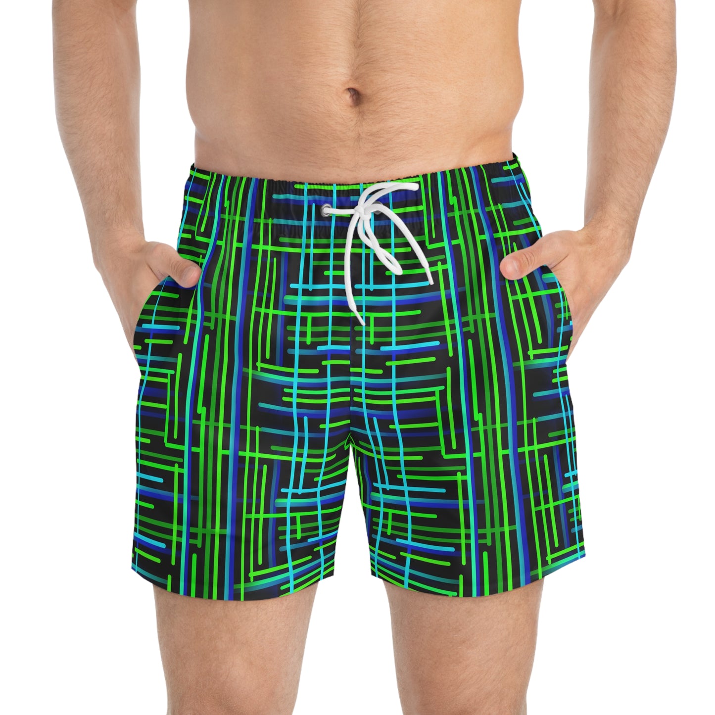 Surface Beach Volleyball Club Geometric Modern Swim Trunks