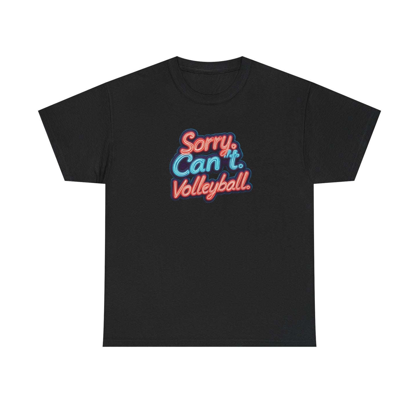 Sorry Can’t Volleyball Unisex Heavy Cotton Tee