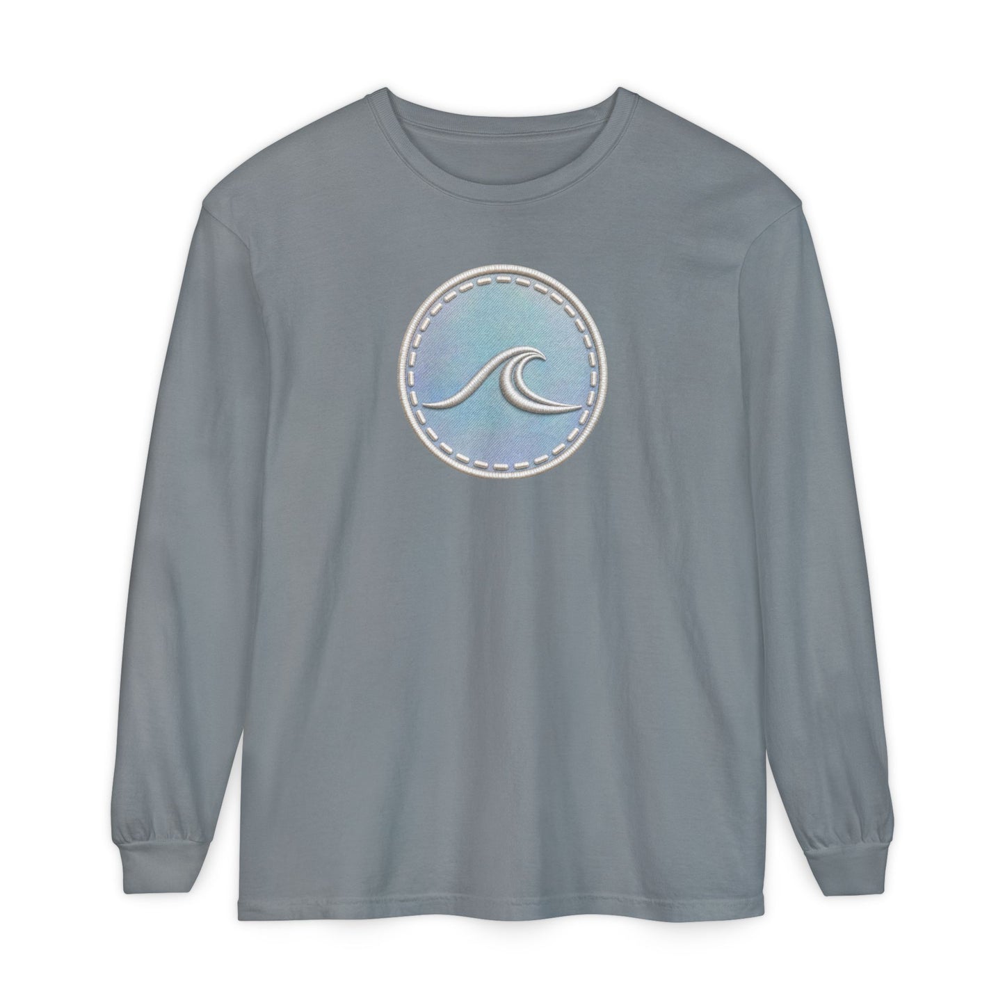 Surfache Opal Wave Icon Long Sleeve Tee -Graphic T-Shirt