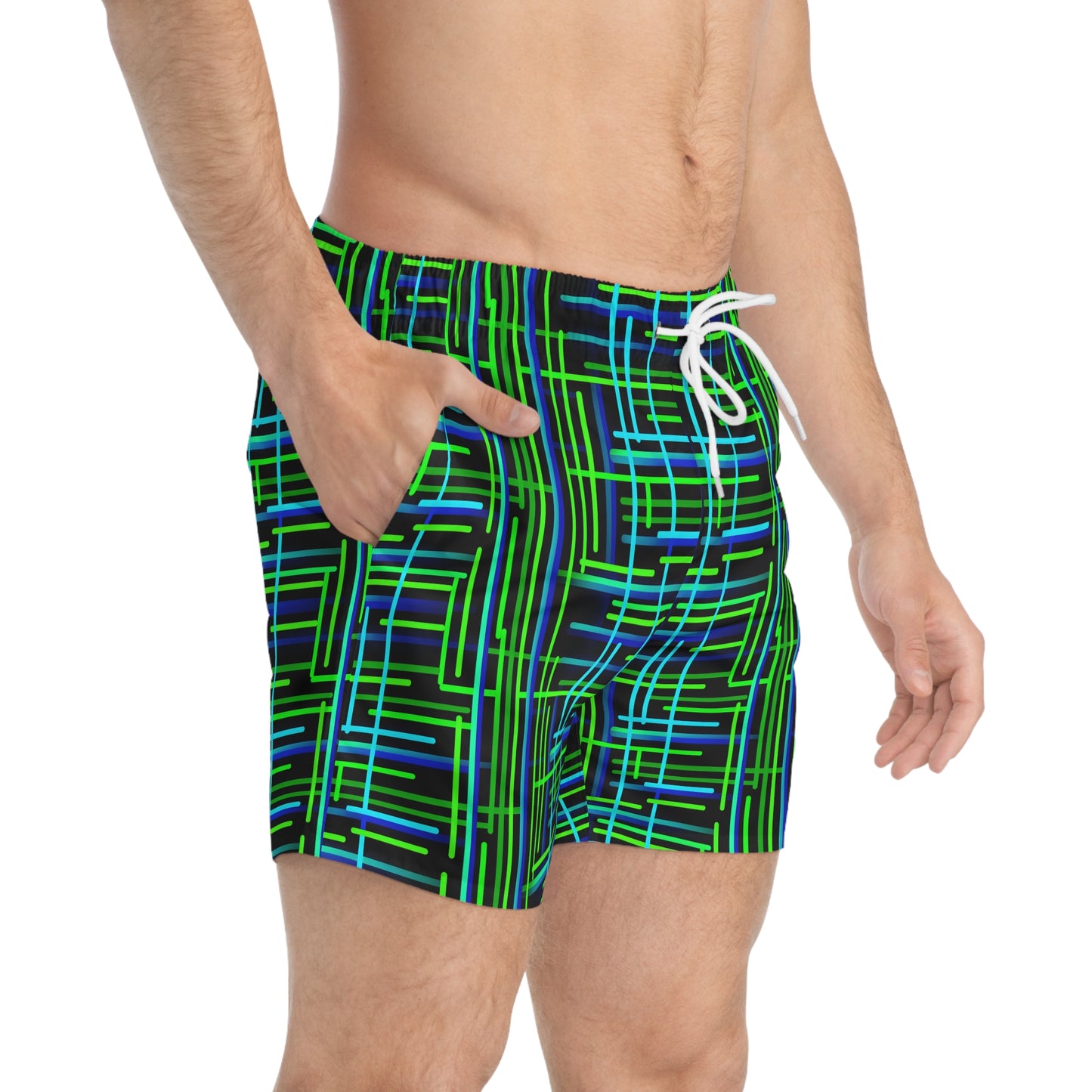 Surface Beach Volleyball Club Geometric Modern Swim Trunks