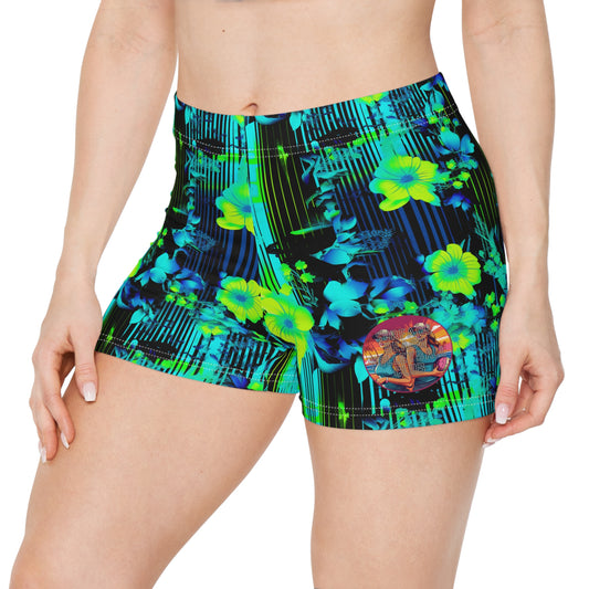 Surface Beach Volleyball Club Athletic Spandex Workout Yoga Women's Shorts (AOP)