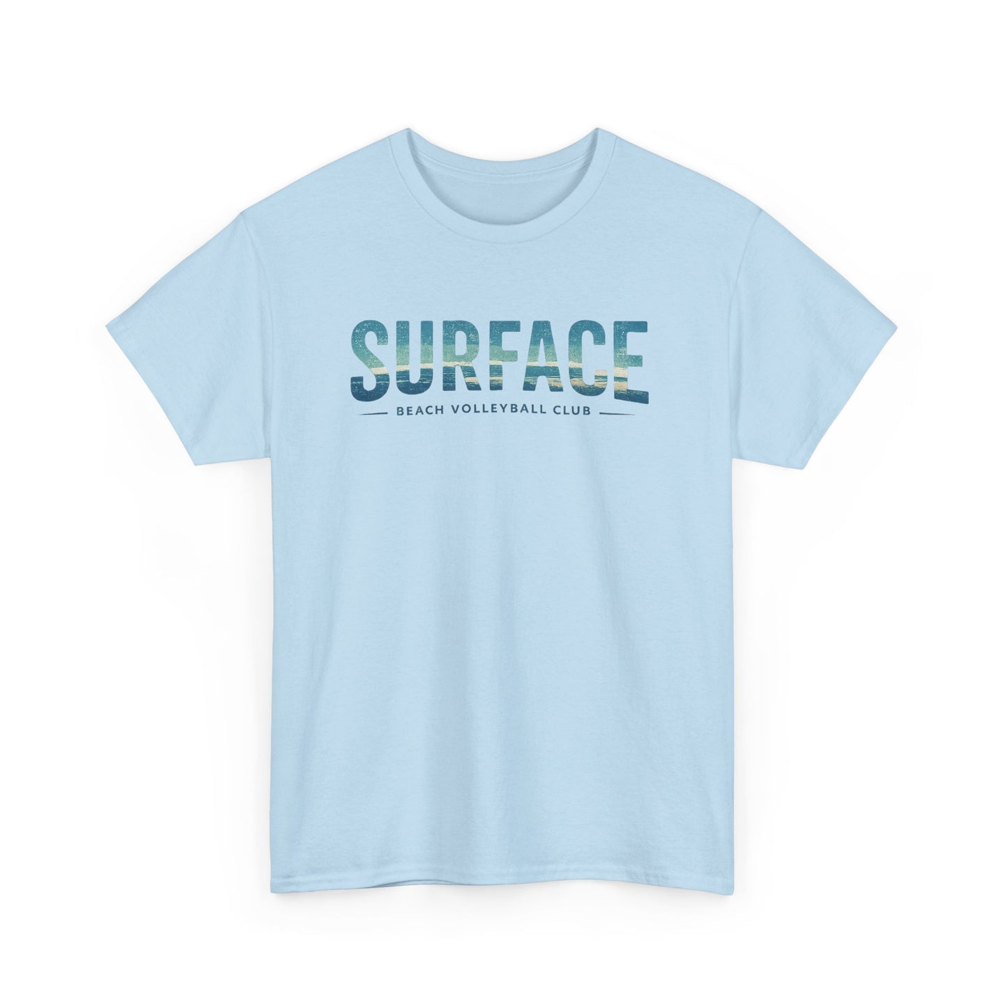 Surface Beach Club T-Shirt — Vintage Palm & Wave Logo Tee
