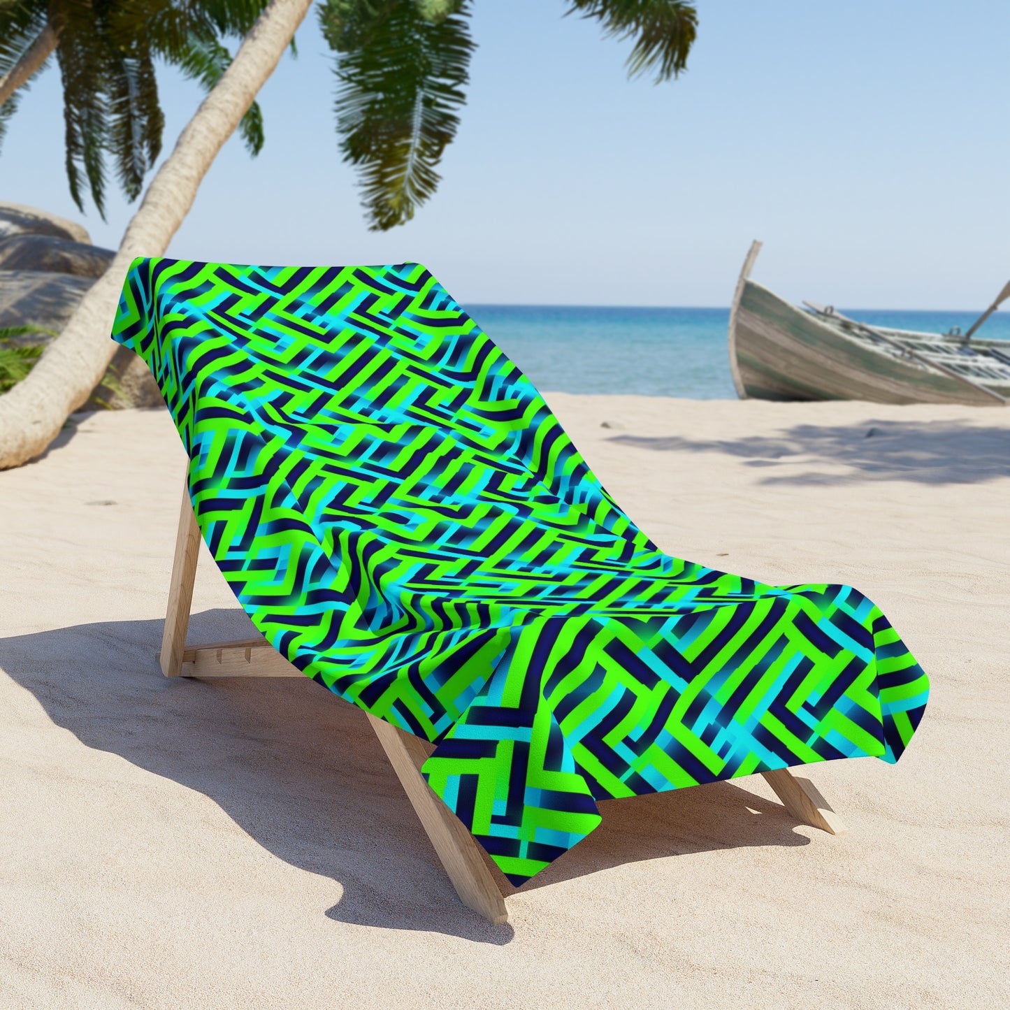 Surface Beach Volleyball Club Geometric Beach Towel