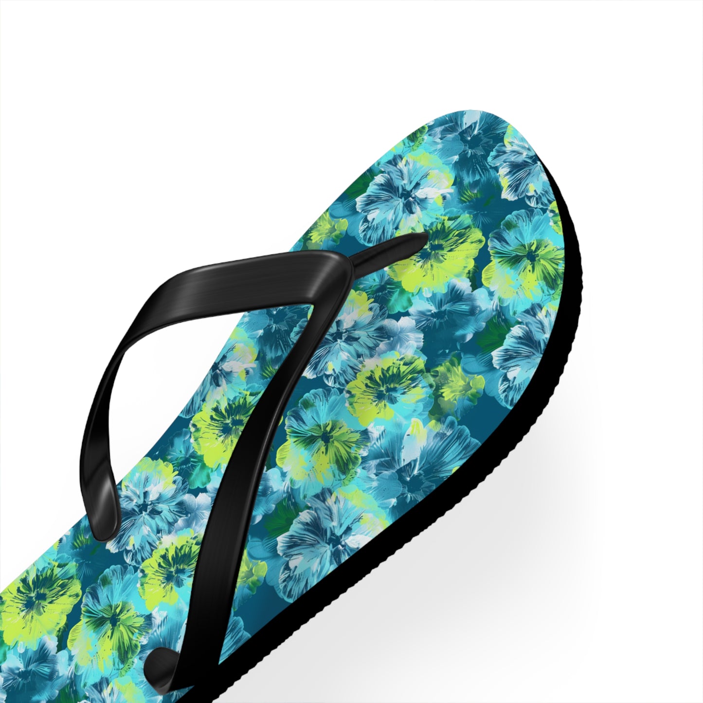 Floral Surface Beach Volleyball Club Designer Flip Flops