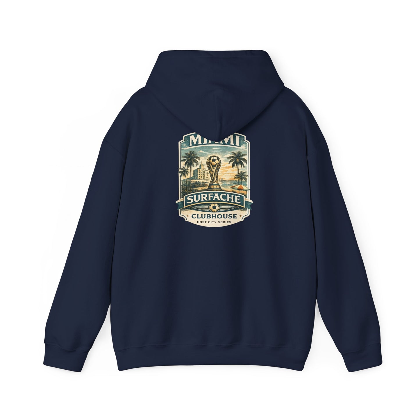 Surfache Hoodie — Miami Vintage Surf Club Logo Hooded Sweatshirt