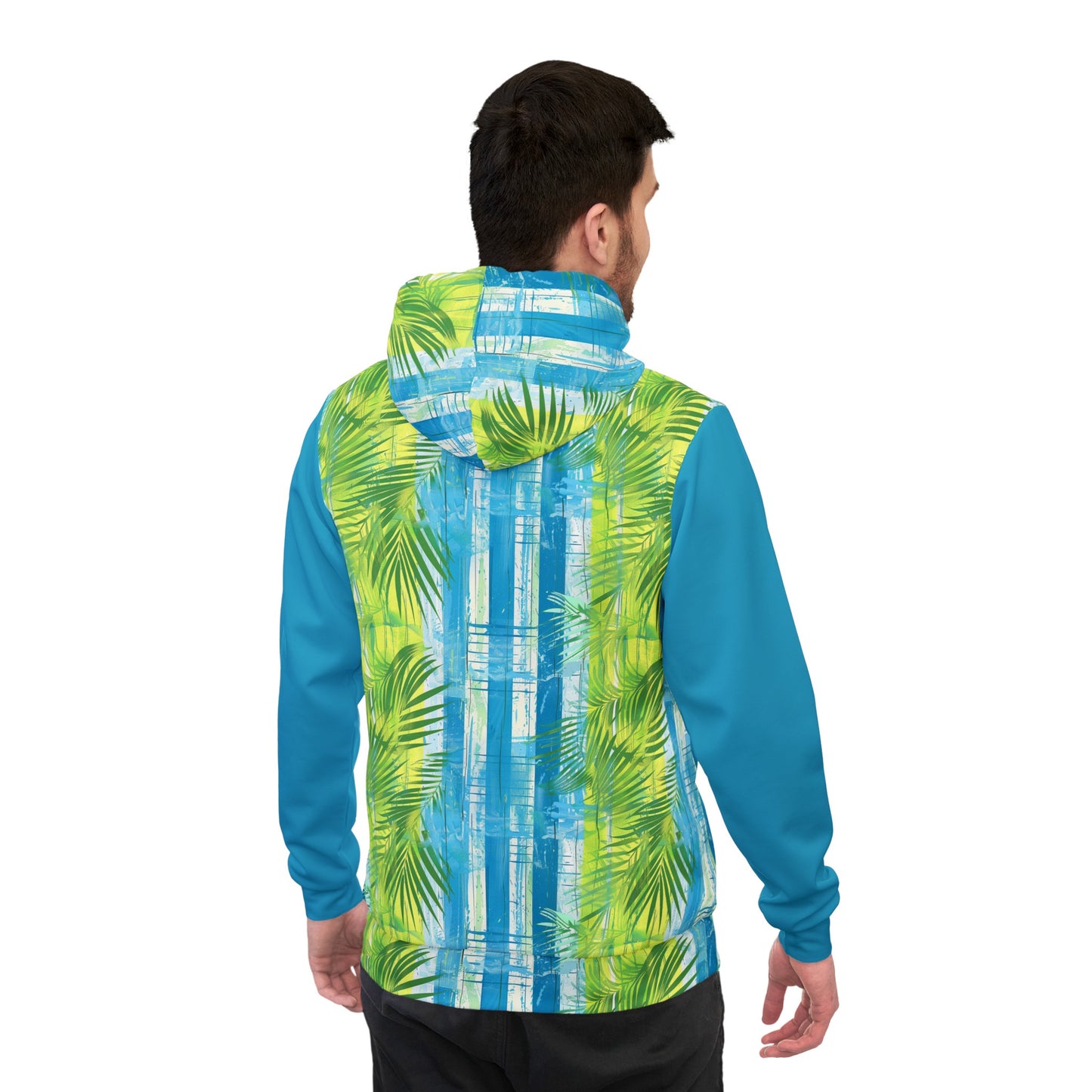 Moda Urbano Striped Color Block Sublimated Designer Athletic Hoodie