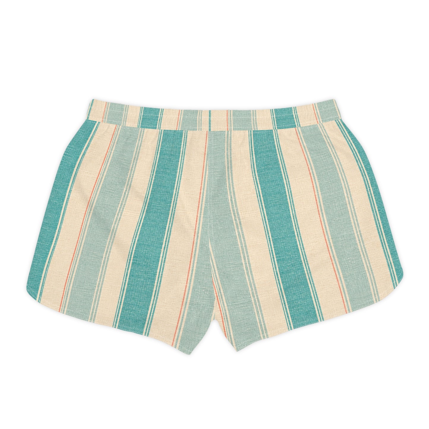 Sea Breeze Inspired Vertical Stripe Women's Casual Shorts — Nautical Summer Lounge Shorts