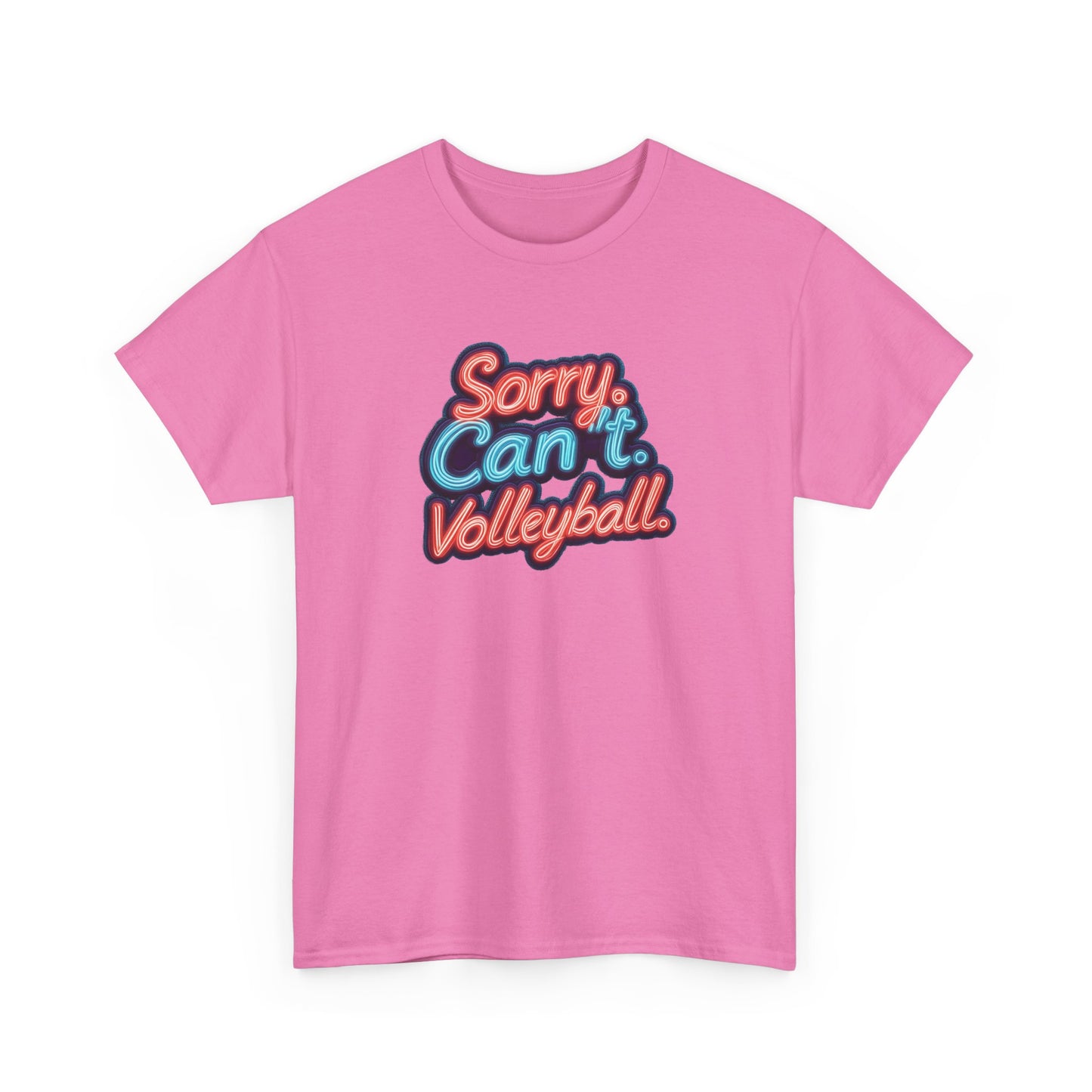 Sorry Can’t Volleyball Unisex Heavy Cotton Tee
