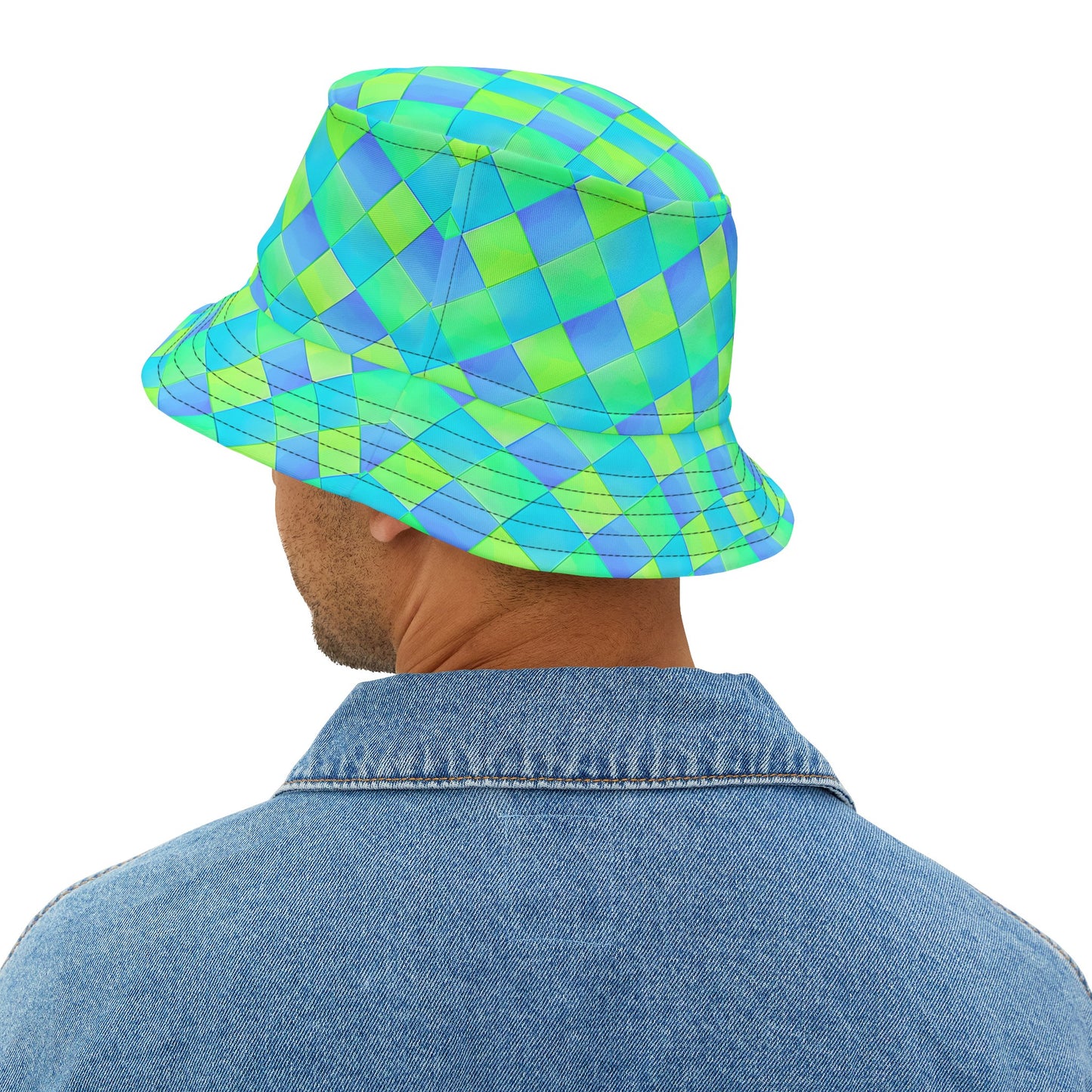 Moda Urbano Checkered Bucket Hat (AOP)