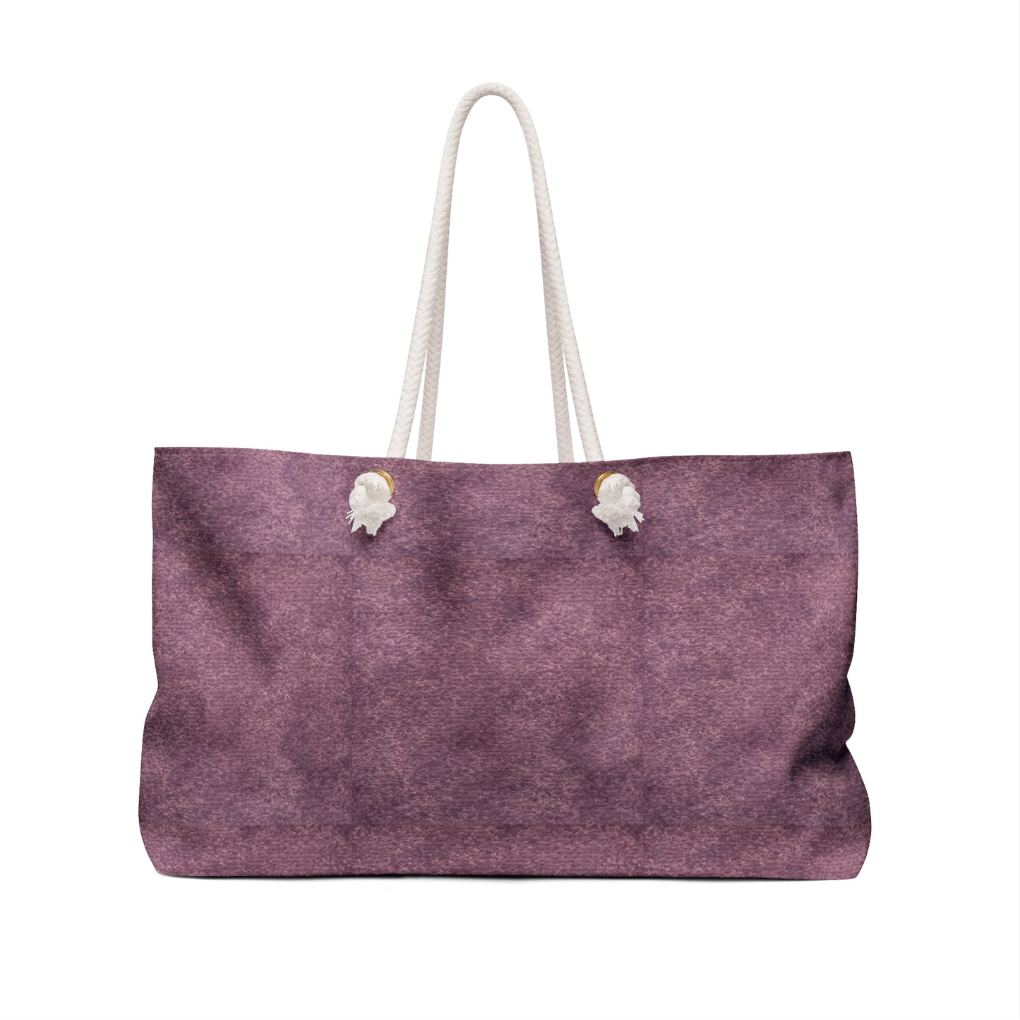Surfache Plum Suede Weekender Bag — Large Rope-Handle Travel Tote