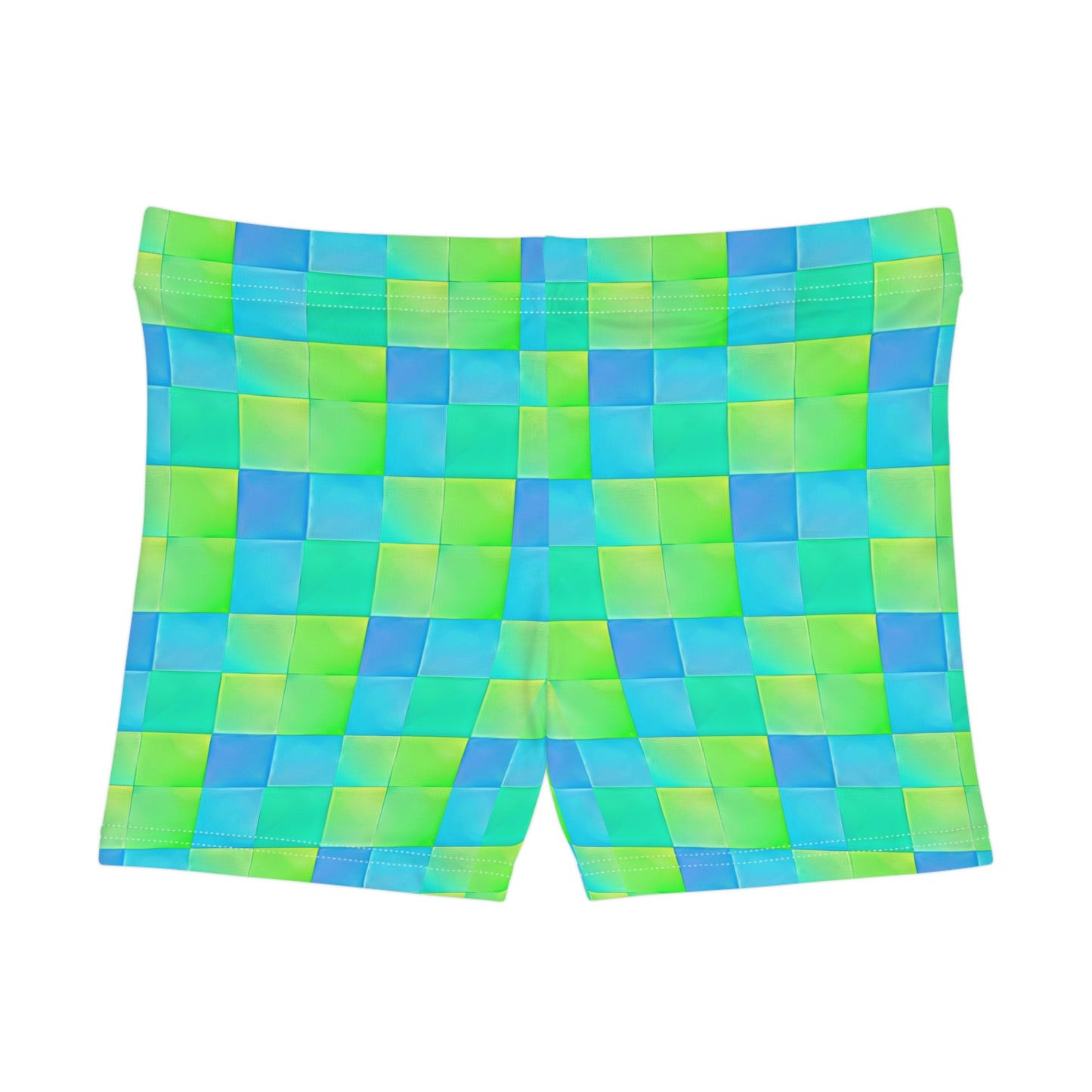 Checkered Surface Beach Volleyball Club Women's Spandex Volleys (AOP)