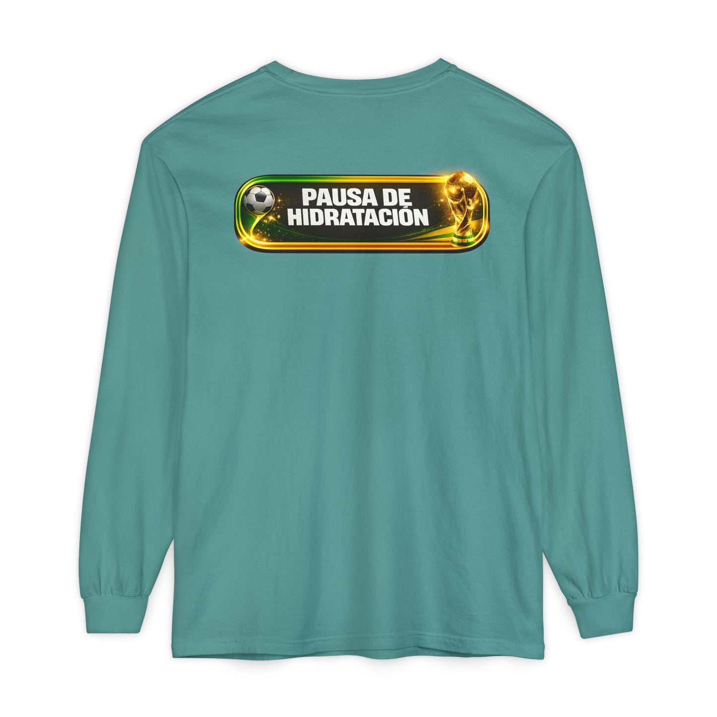 Surfache World Cup Soccer Long Sleeve Tee — "Surface" Front & "Pausa de Hidratación" Back