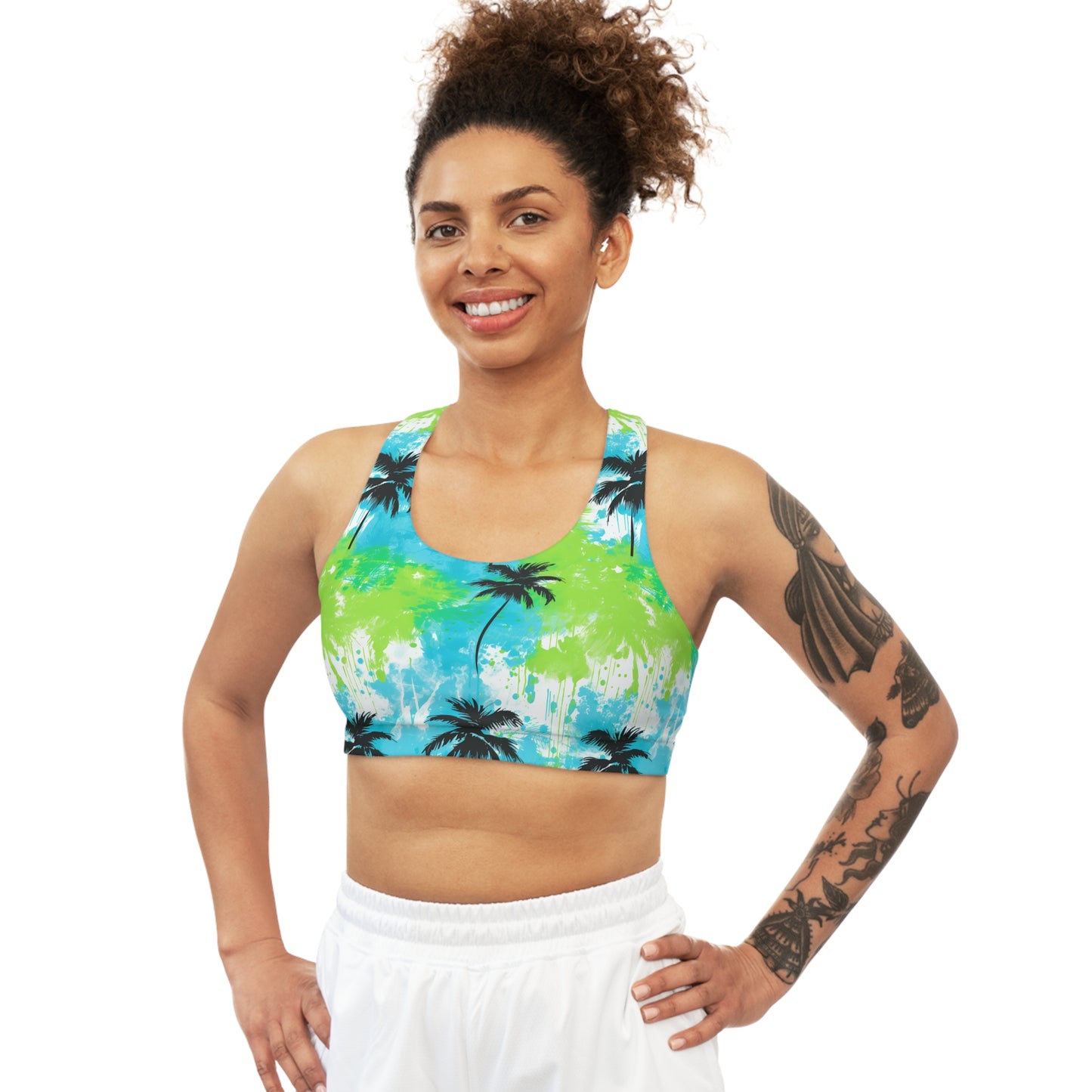 Surface Beach Volleyball Club Seamless Sports Bra (AOP)