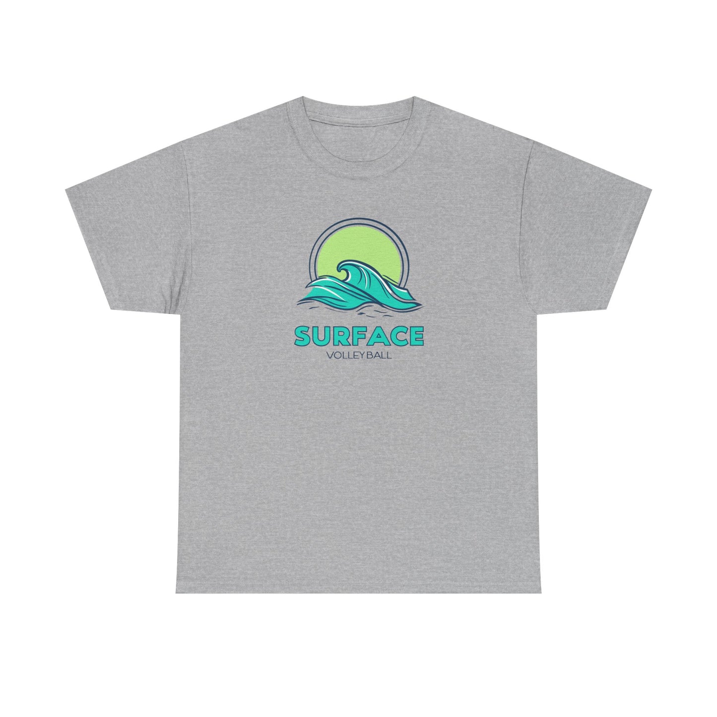 Surface Volleyball Tee — Retro Wave Surf Logo T‑Shirt