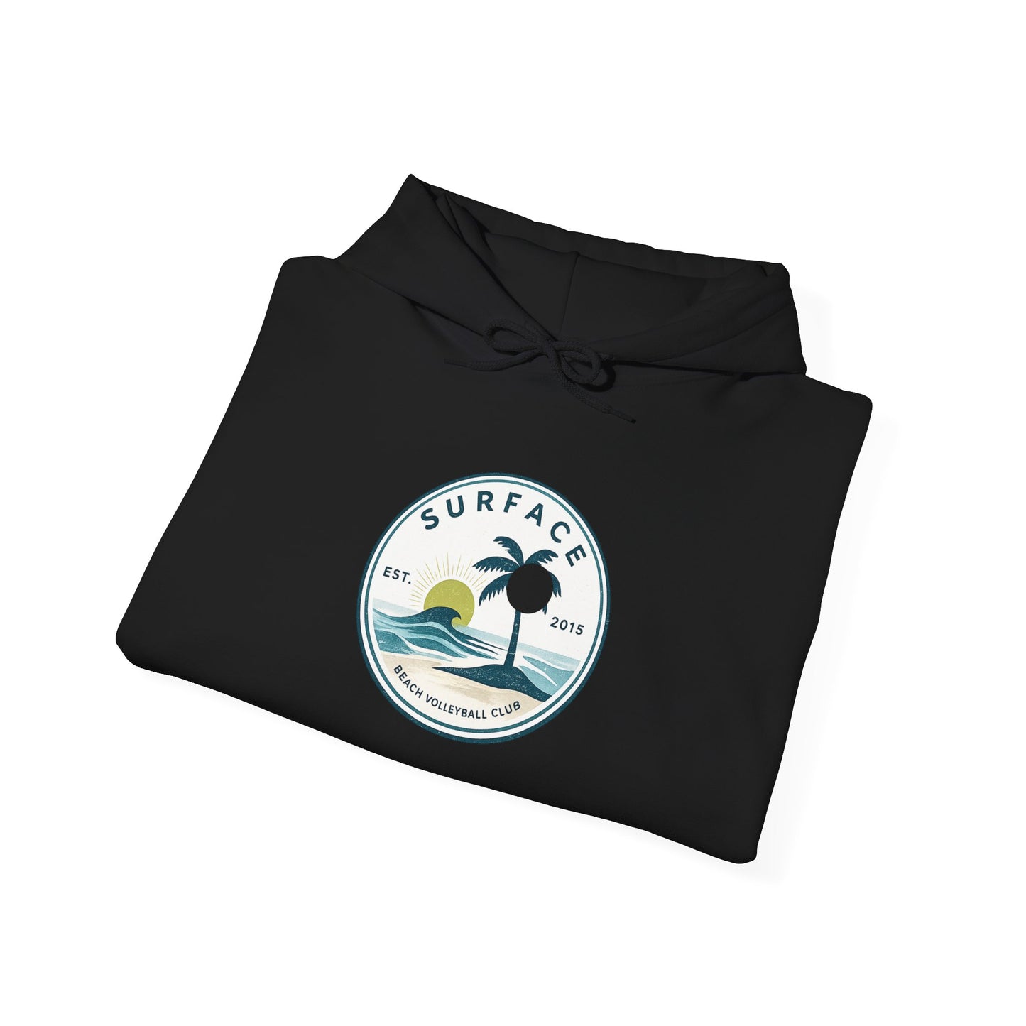 Surface Surf Hoodie – Beach Graphic Pullover with Ocean Logo