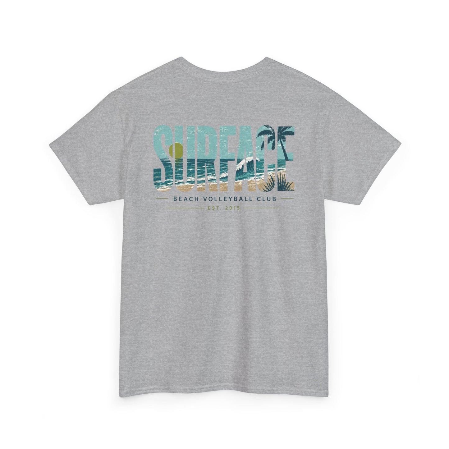 Surface Beach Volleyball Club T-Shirt — Coastal Surf Graphic Tee