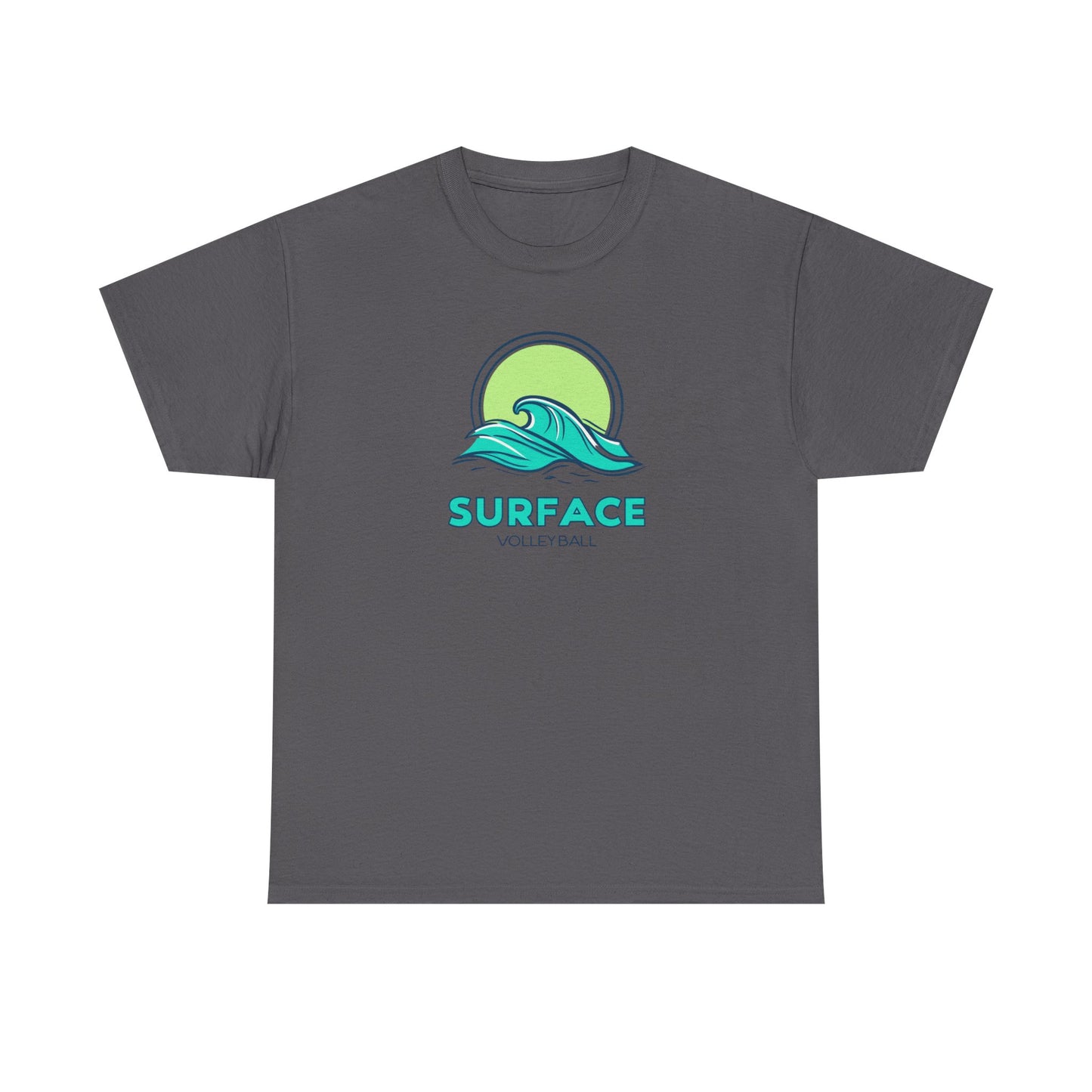 Surface Volleyball Tee — Retro Wave Surf Logo T‑Shirt