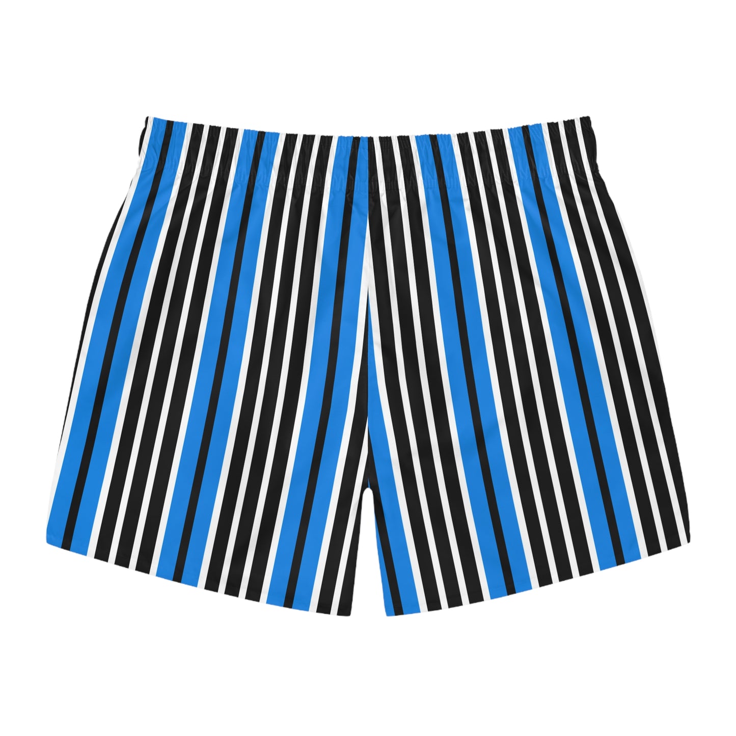 M1 Volleyball Club Striped Modern Swim Trunks