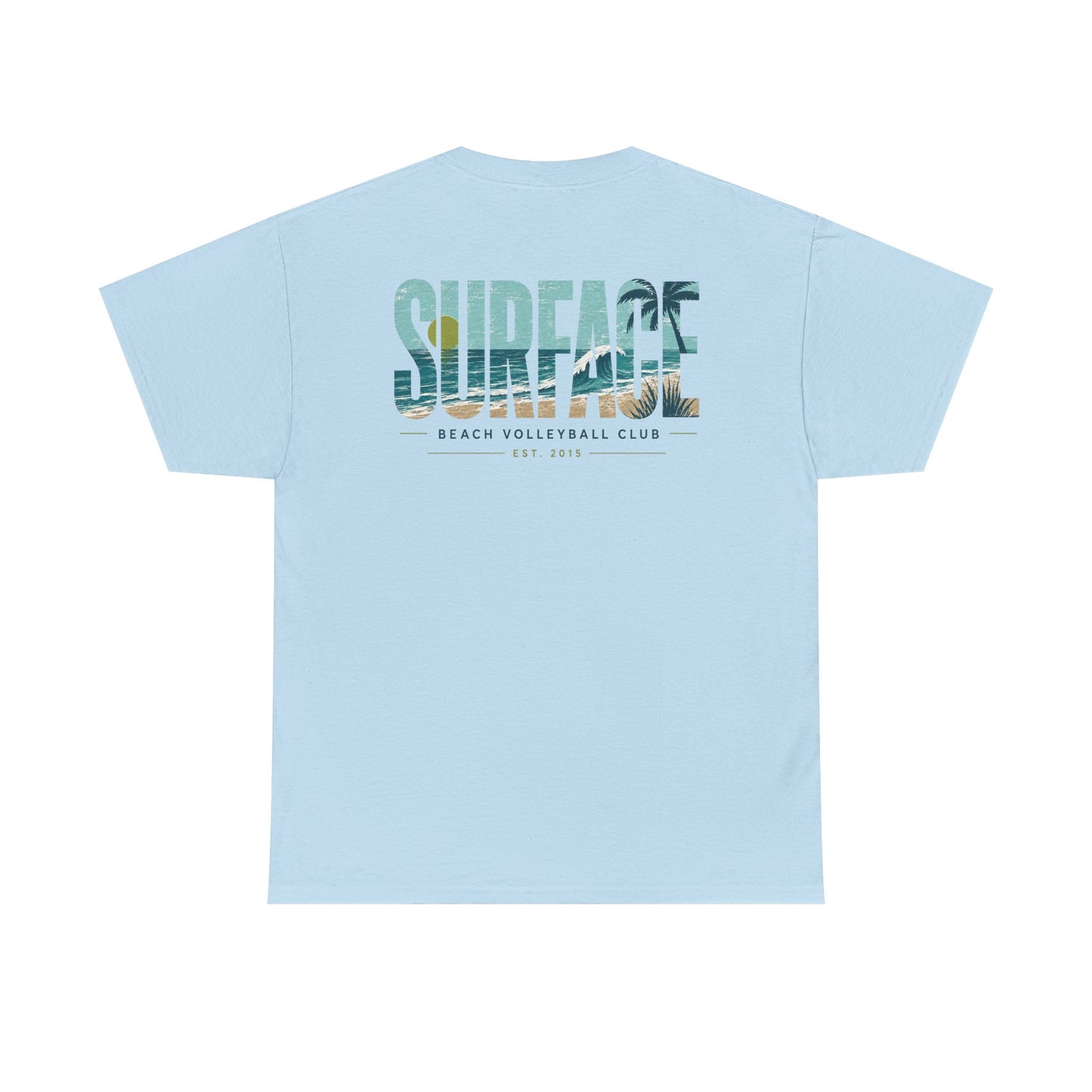 Surface Beach Volleyball Club T-Shirt — Coastal Surf Graphic Tee