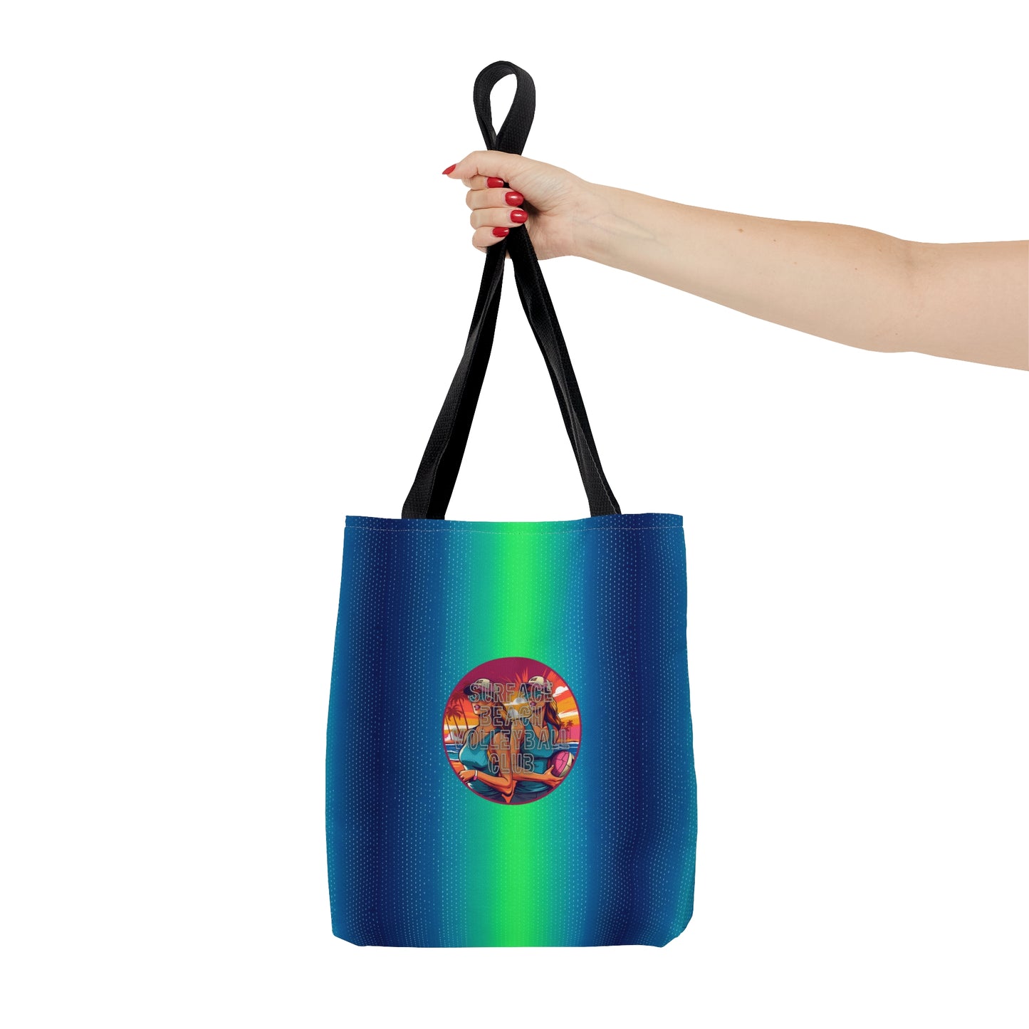 Surface Beach Volleyball Club Logo Tote Bag (AOP)