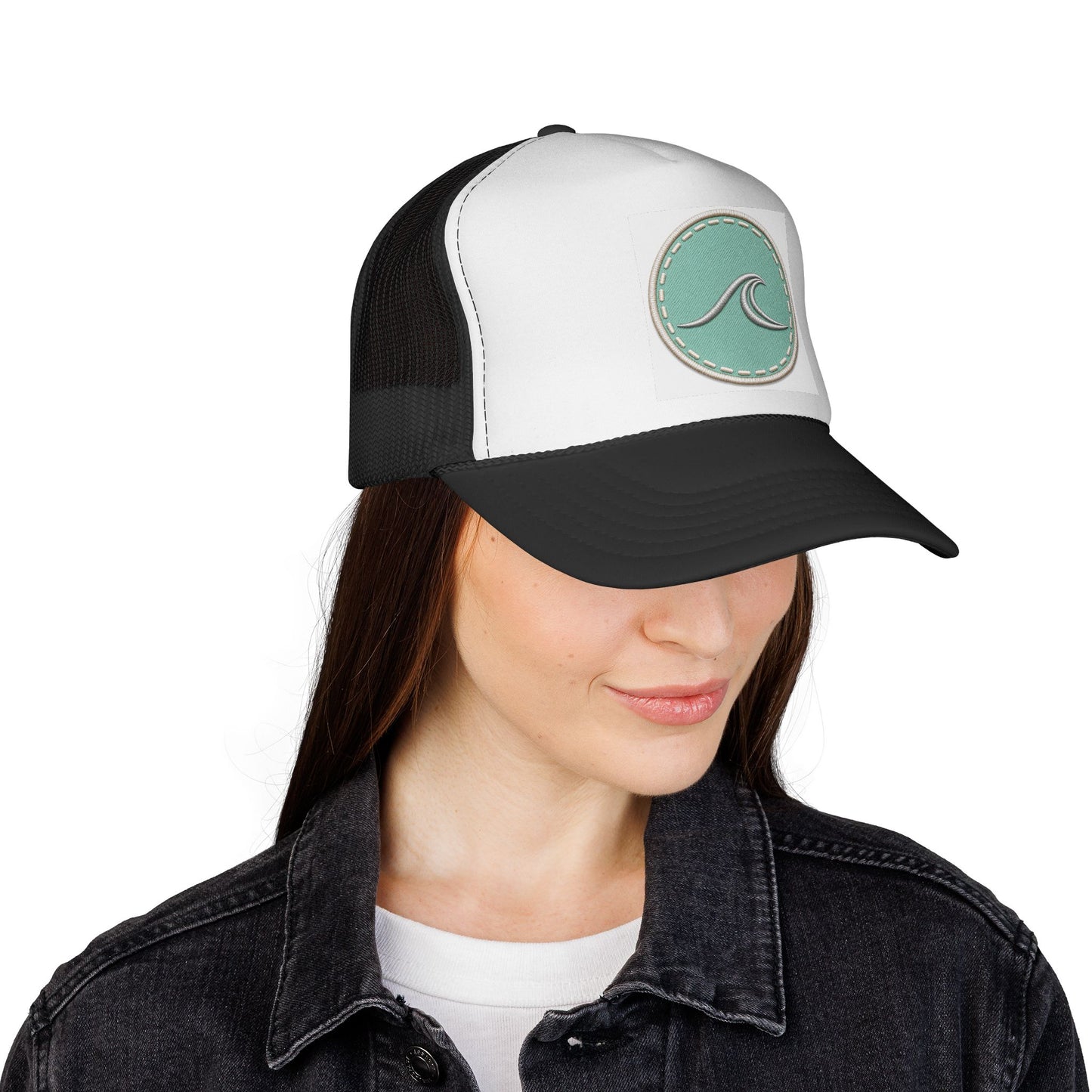 Surfache Wave Patch Trucker Cap — Surf Logo Mesh Baseball Hat