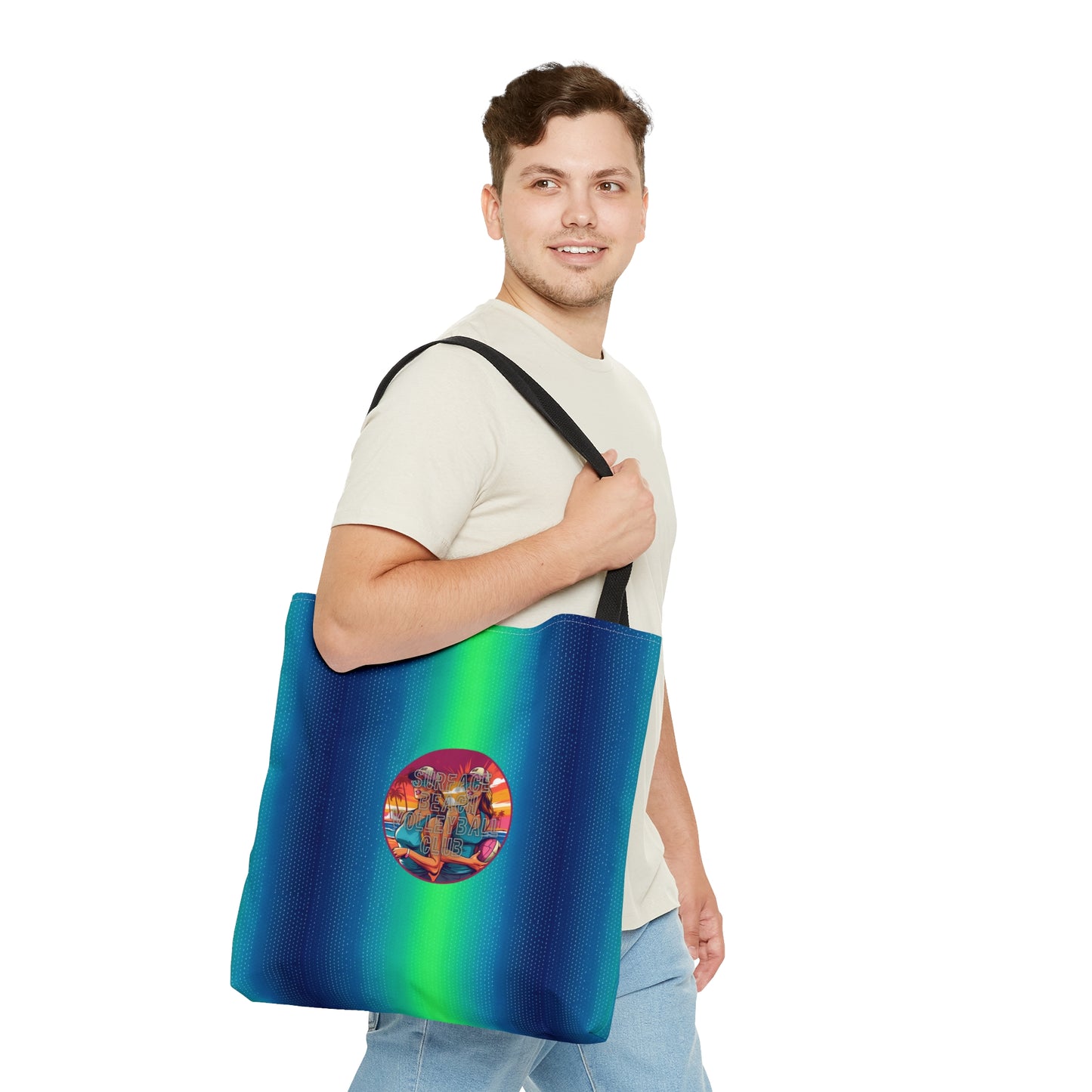 Surface Beach Volleyball Club Logo Tote Bag (AOP)