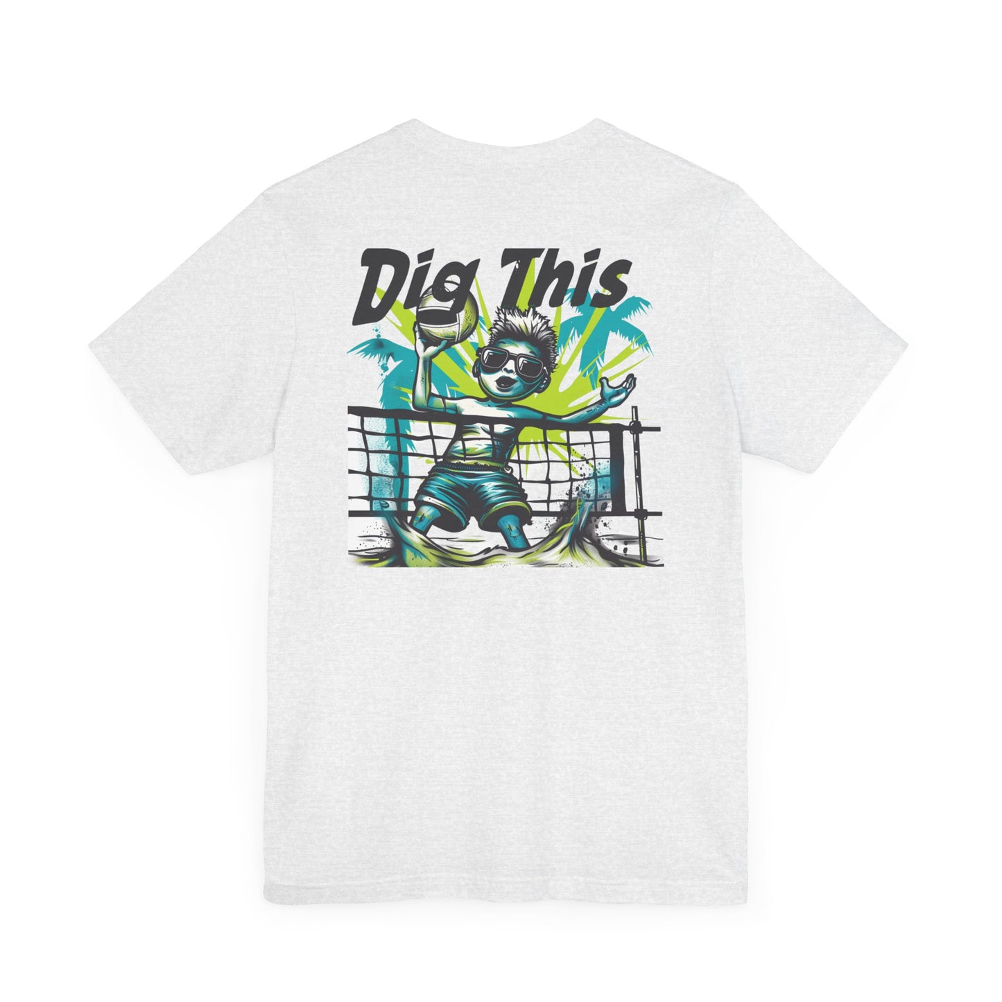 Dig This Icon Surface Beach Volleyball Unisex Jersey Short Sleeve Tee