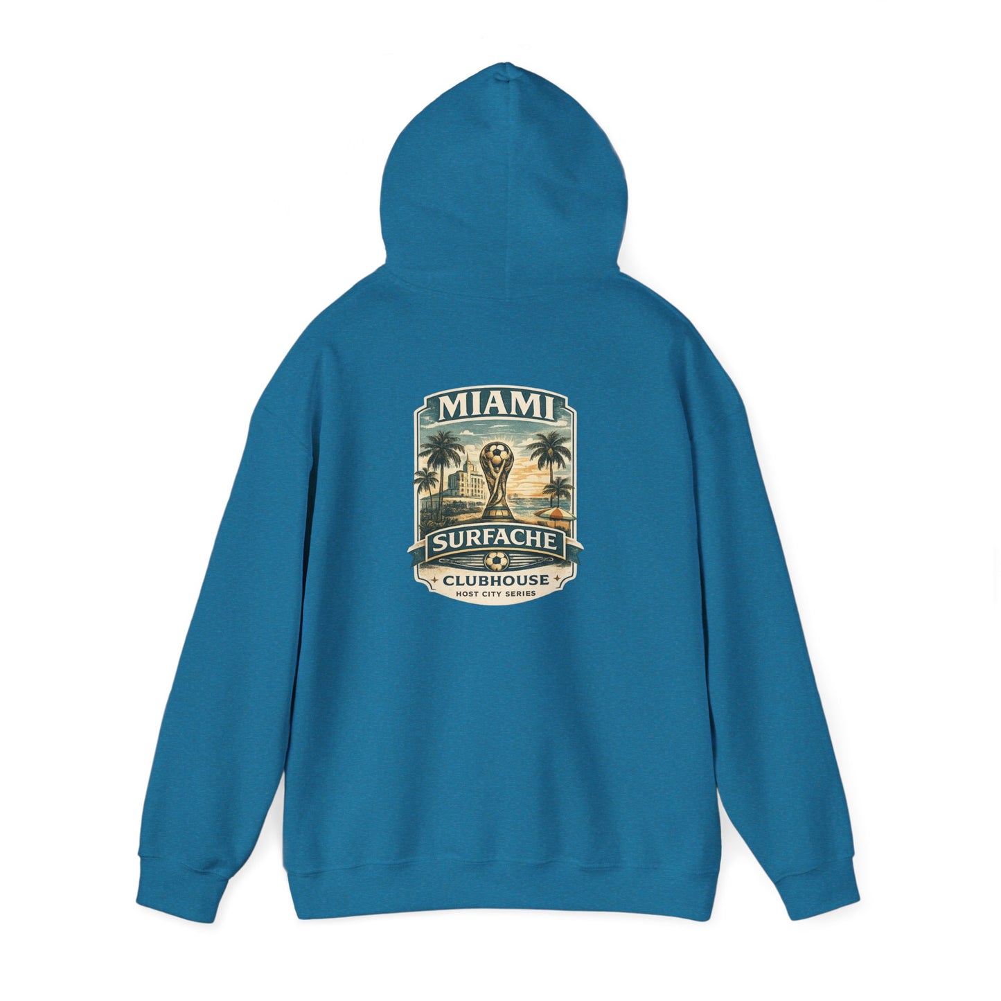 Surfache Hoodie — Miami Vintage Surf Club Logo Hooded Sweatshirt
