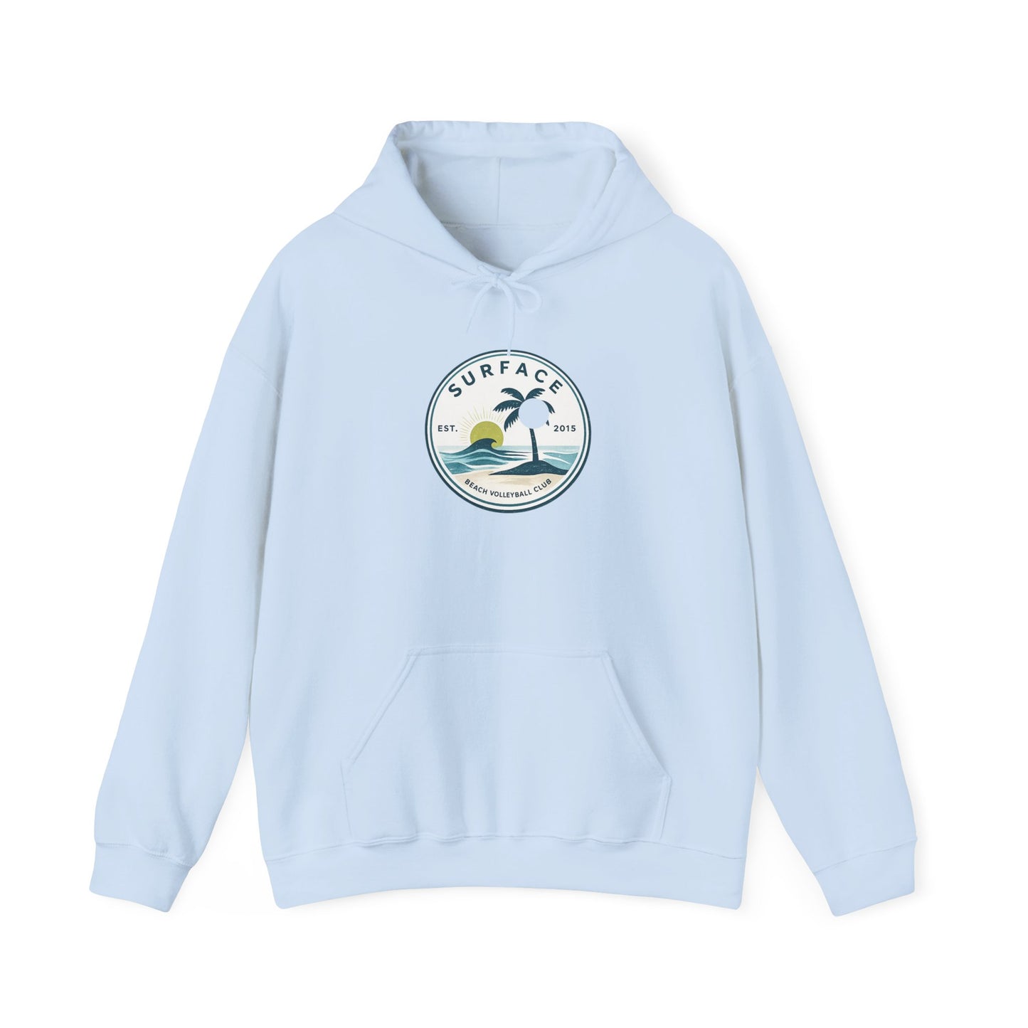 Surface Surf Hoodie – Beach Graphic Pullover with Ocean Logo