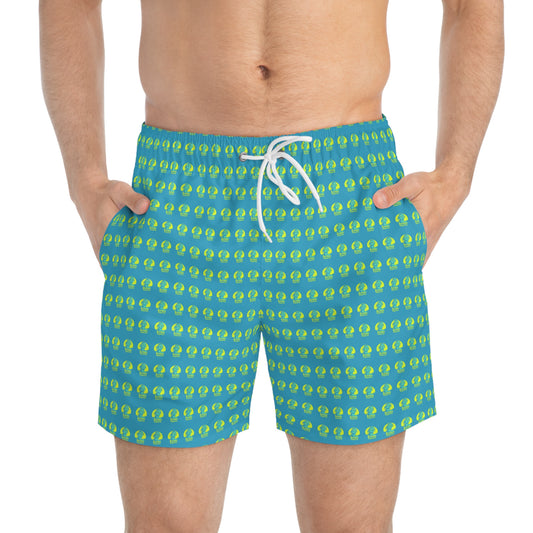 Model Logo Surface Beach Volleyball Club Modern Swim Trunks