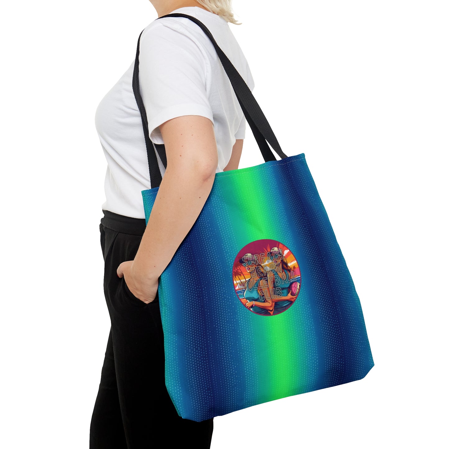 Surface Beach Volleyball Club Logo Tote Bag (AOP)