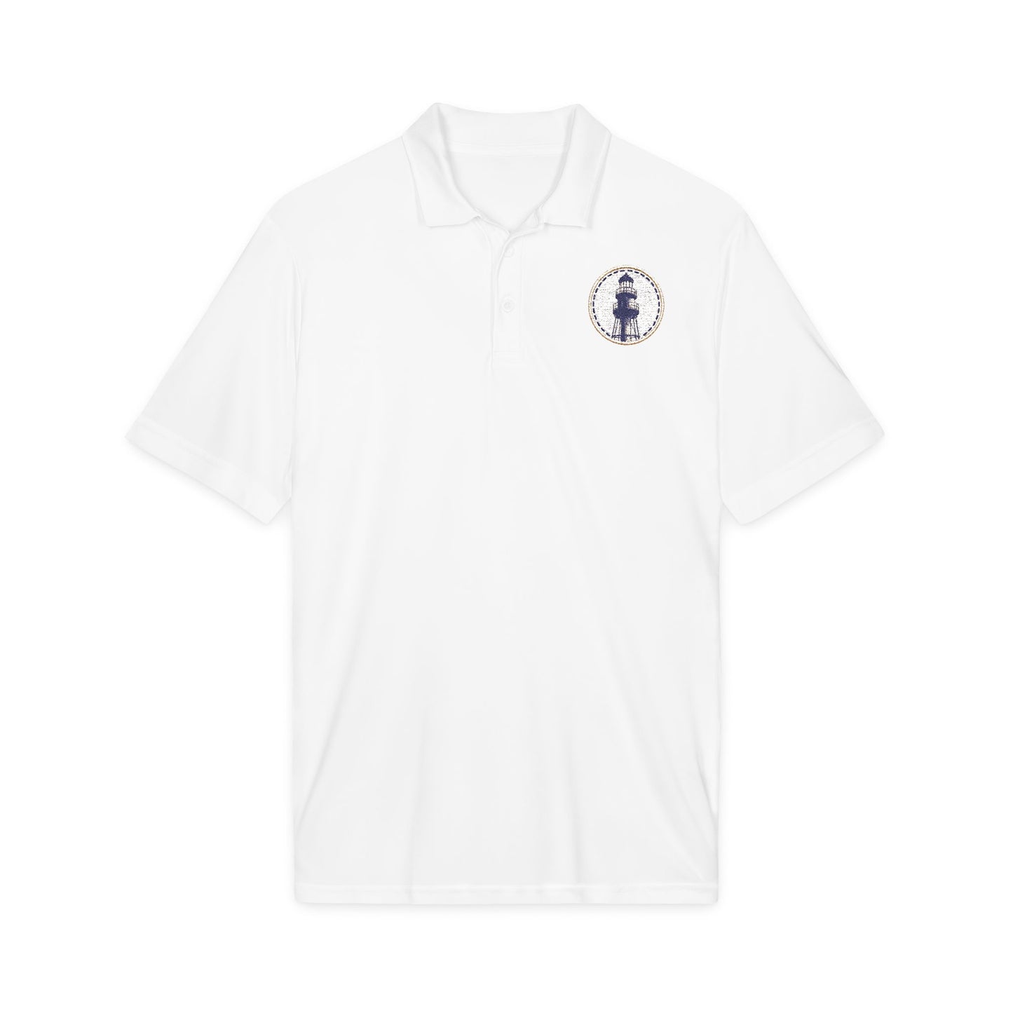 Surfache Performance Polo with Nautical Compass Logo — Embroidered Sailing Crew Shirt
