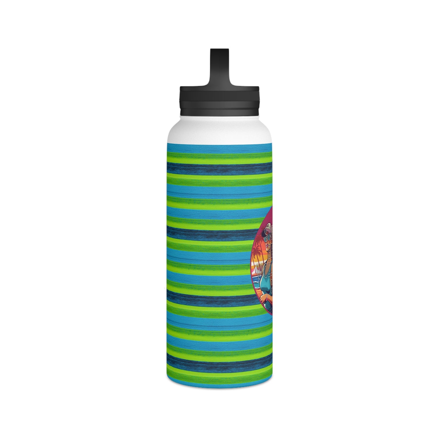 Surface Beach Volleyball Club Stainless Steel Water Bottle, Handle Lid