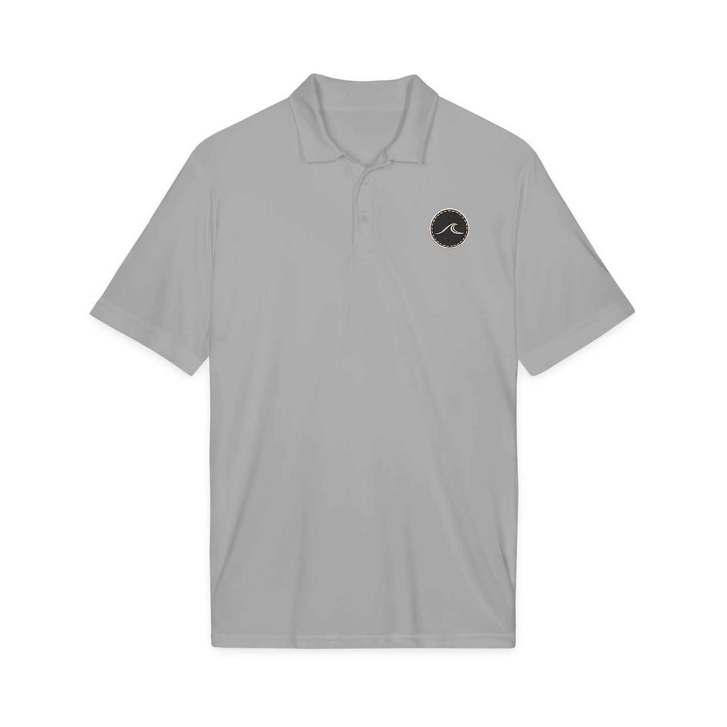 Surfache Men's Performance Polo with Wave Crest Logo — Moisture-Wicking Golf & Work Shirt