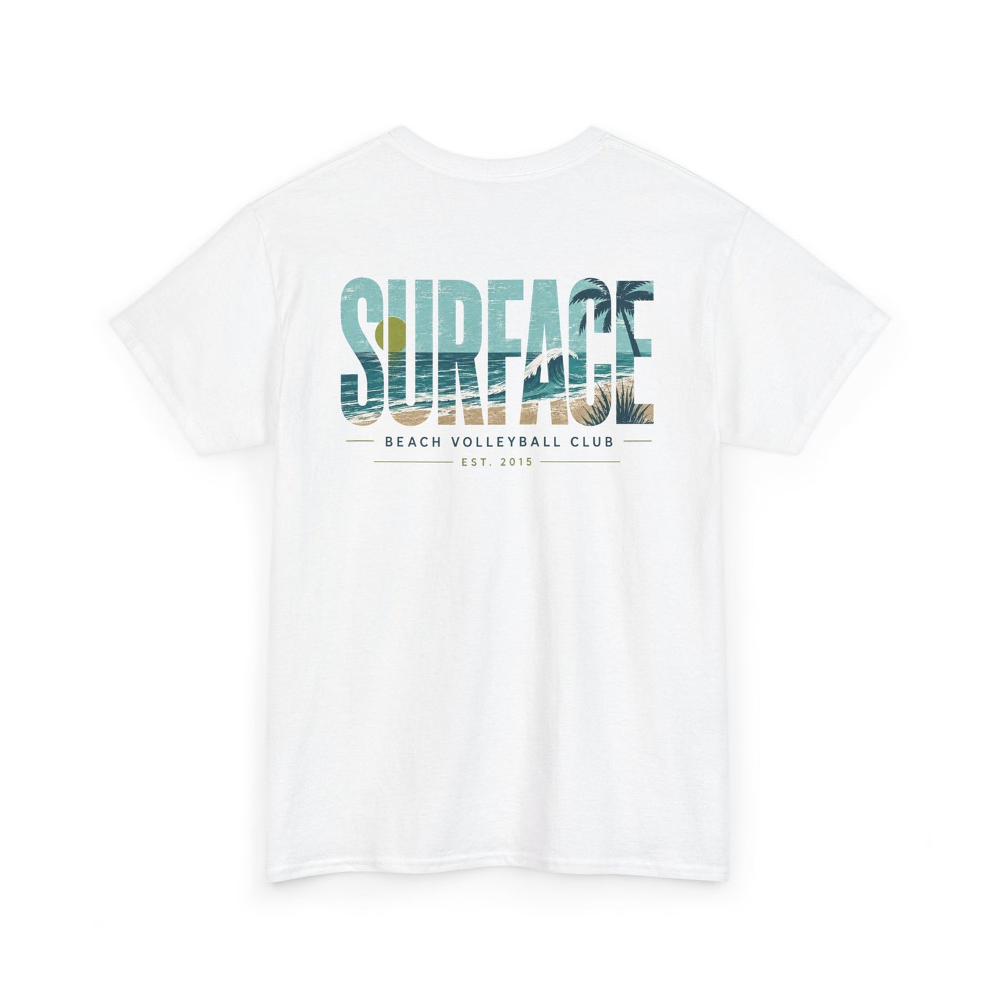 Surface Beach Volleyball Club T-Shirt — Coastal Surf Graphic Tee