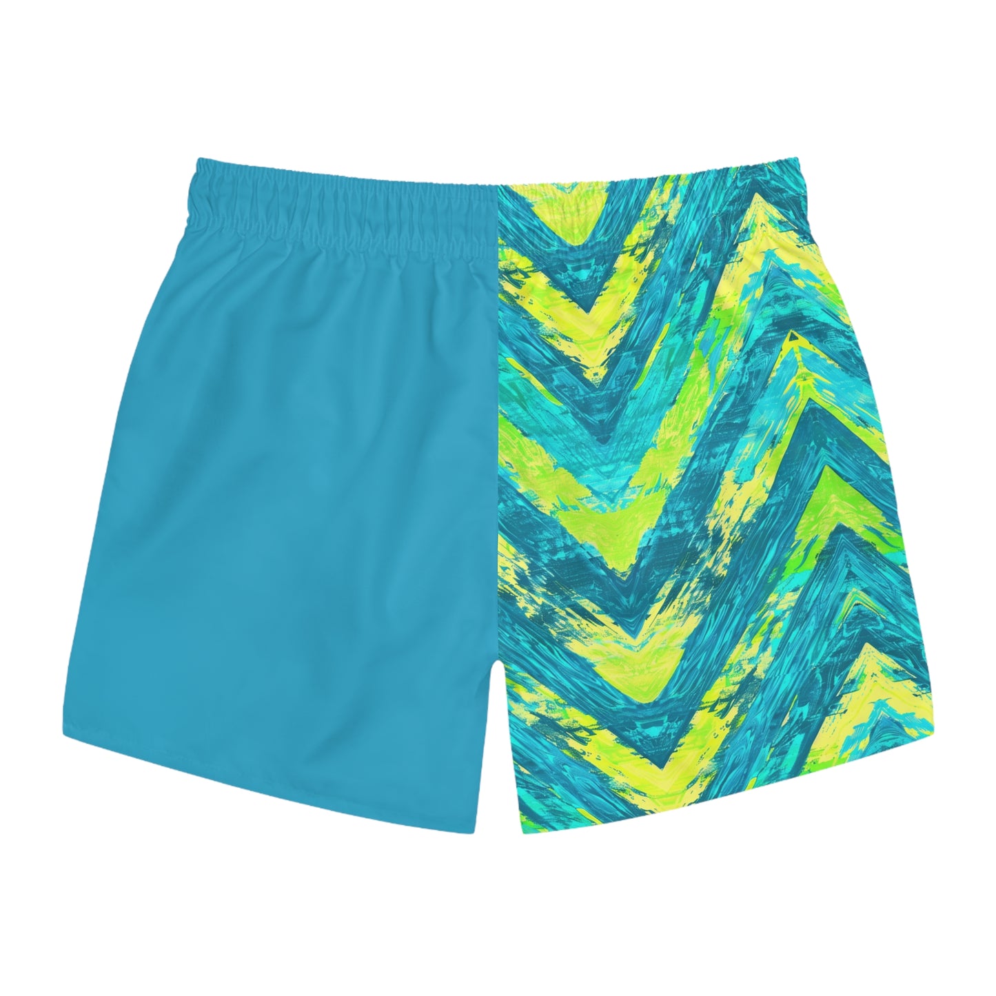 Chevron Icon Color Block Surface Beach Volleyball Club Modern Swim Trunks