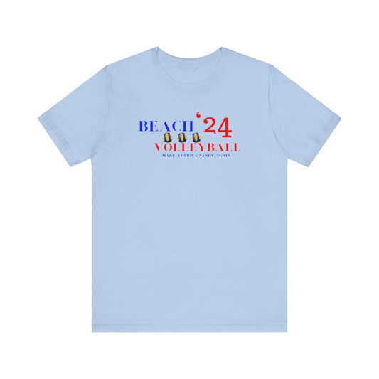 Beach Volleyball 2024 Unisex Jersey Short Sleeve Tee