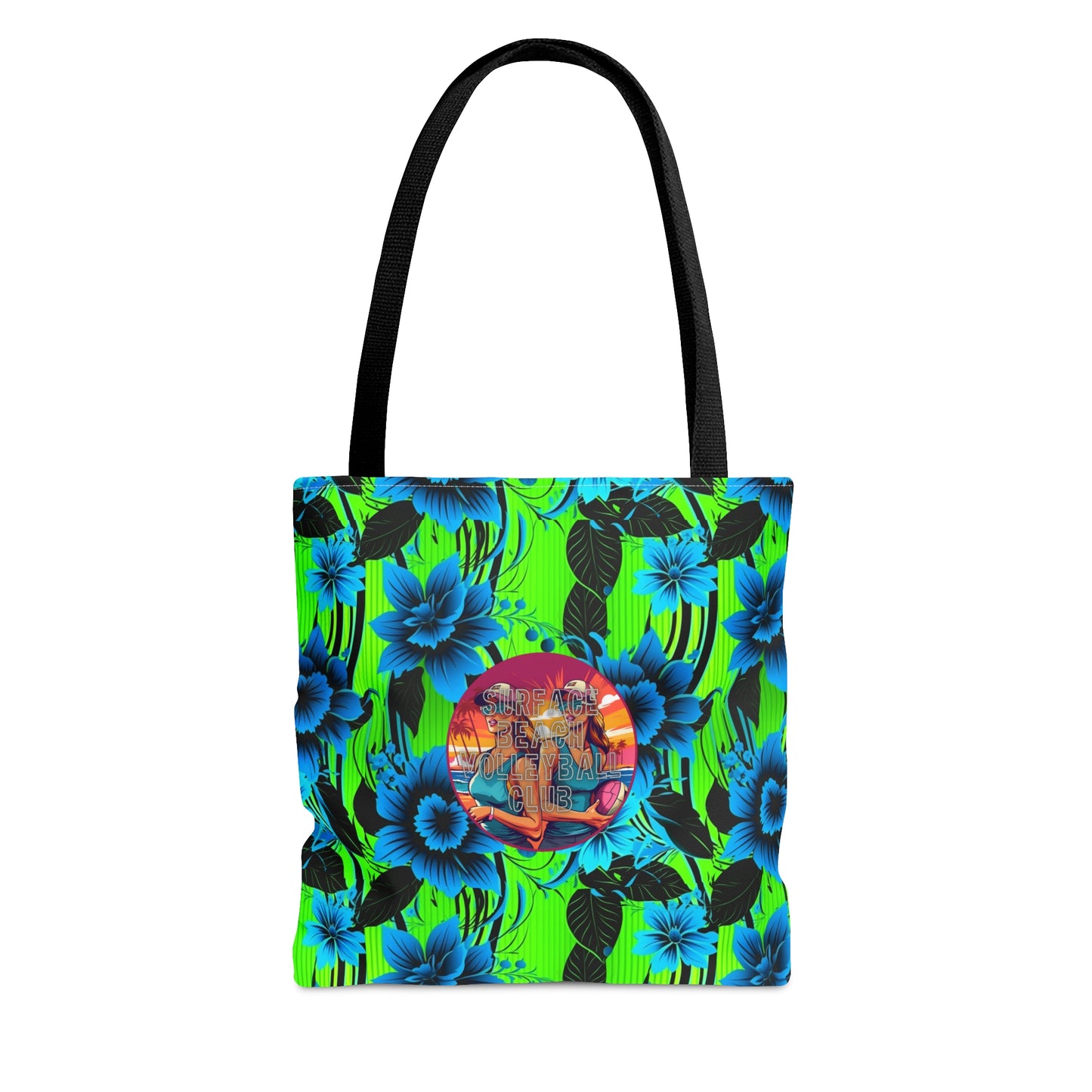 Surface Beach Volleyball Floral Logo Tote Bag (AOP)