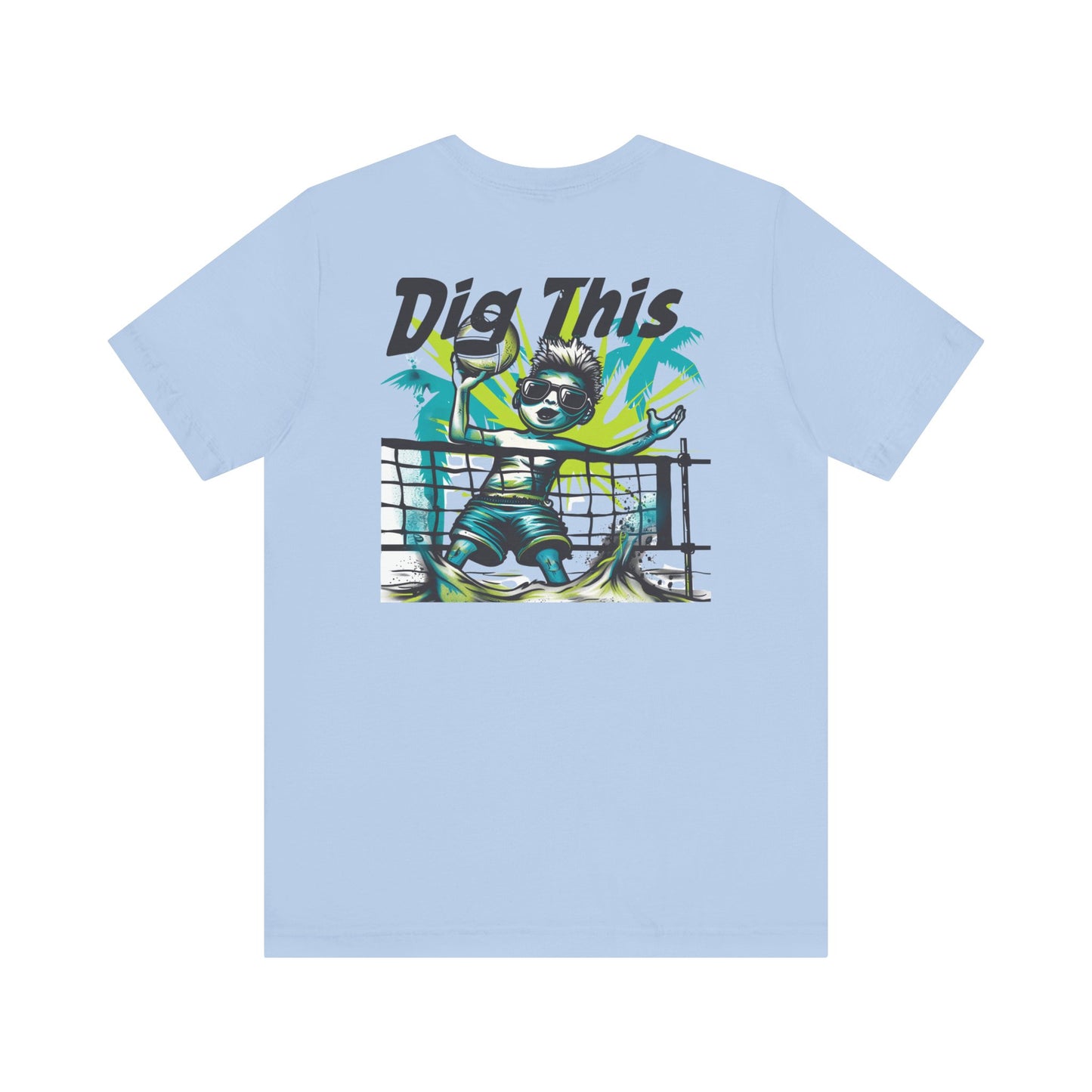 Dig This Icon Surface Beach Volleyball Unisex Jersey Short Sleeve Tee