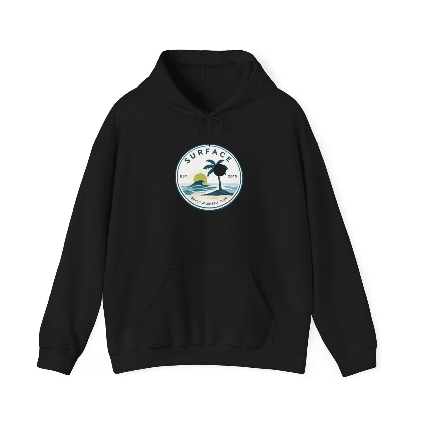 Surface Surf Hoodie – Beach Graphic Pullover with Ocean Logo