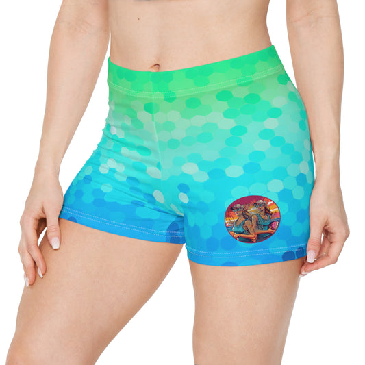 Surface Beach Volleyball Club Athletic Spandex Workout Yoga Women's Shorts (AOP)