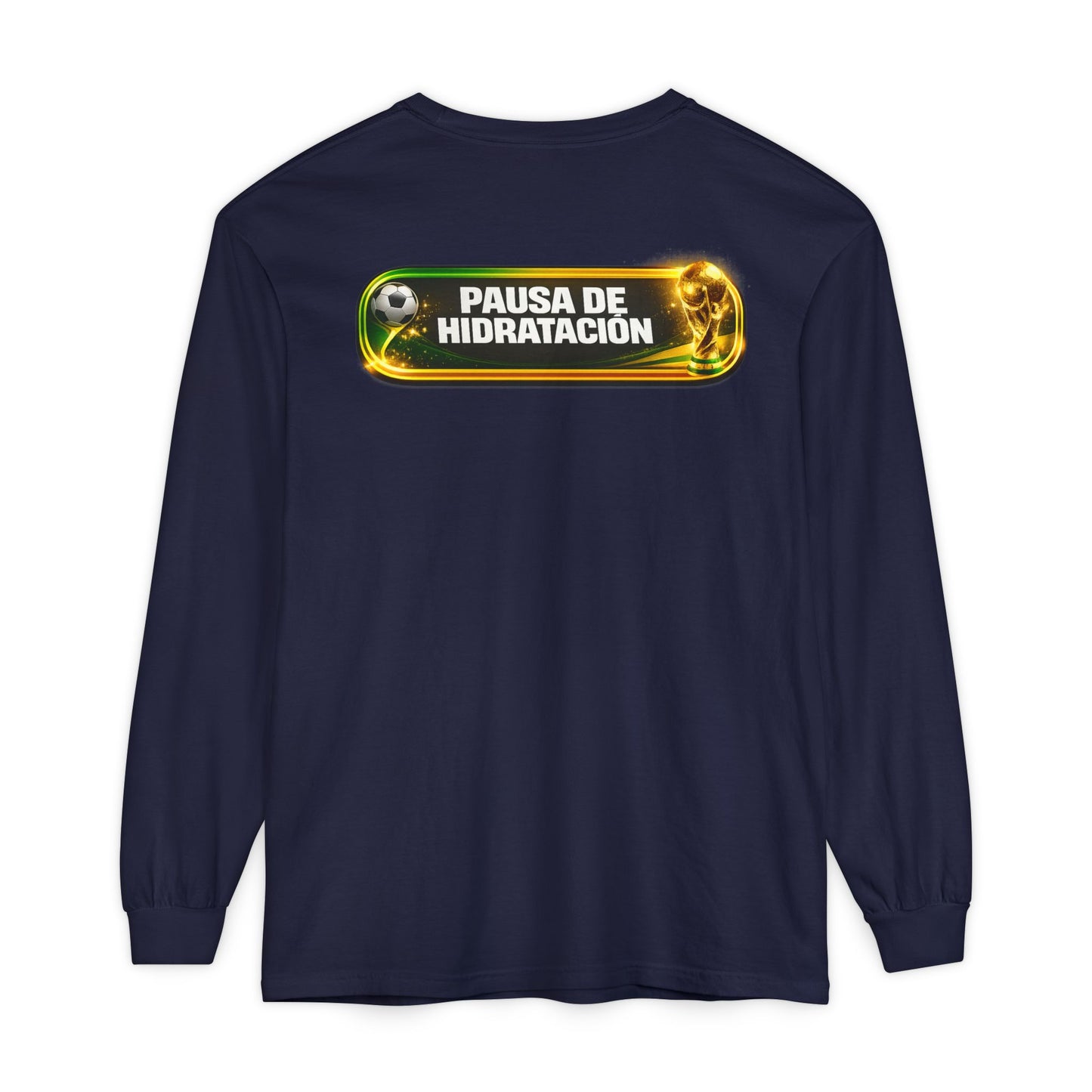 Surfache World Cup Soccer Long Sleeve Tee — "Surface" Front & "Pausa de Hidratación" Back