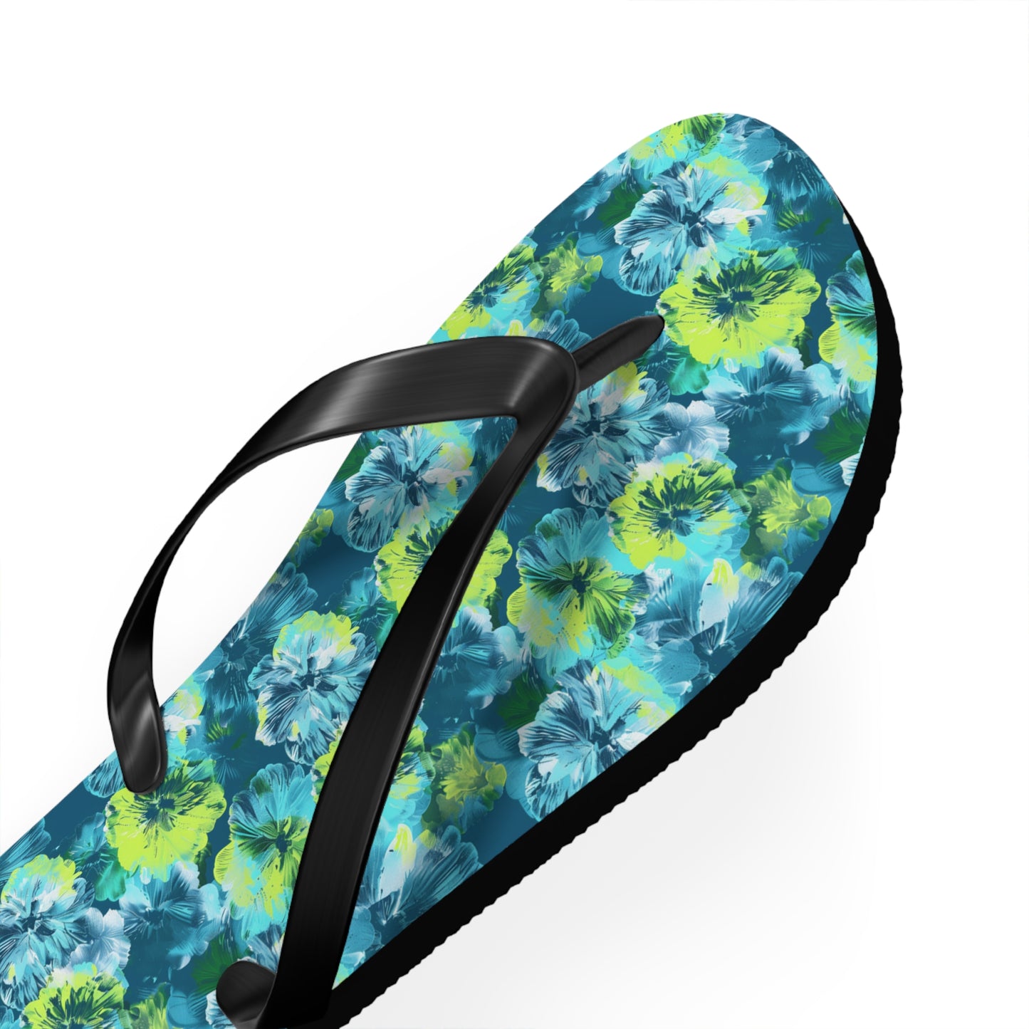 Floral Surface Beach Volleyball Club Designer Flip Flops