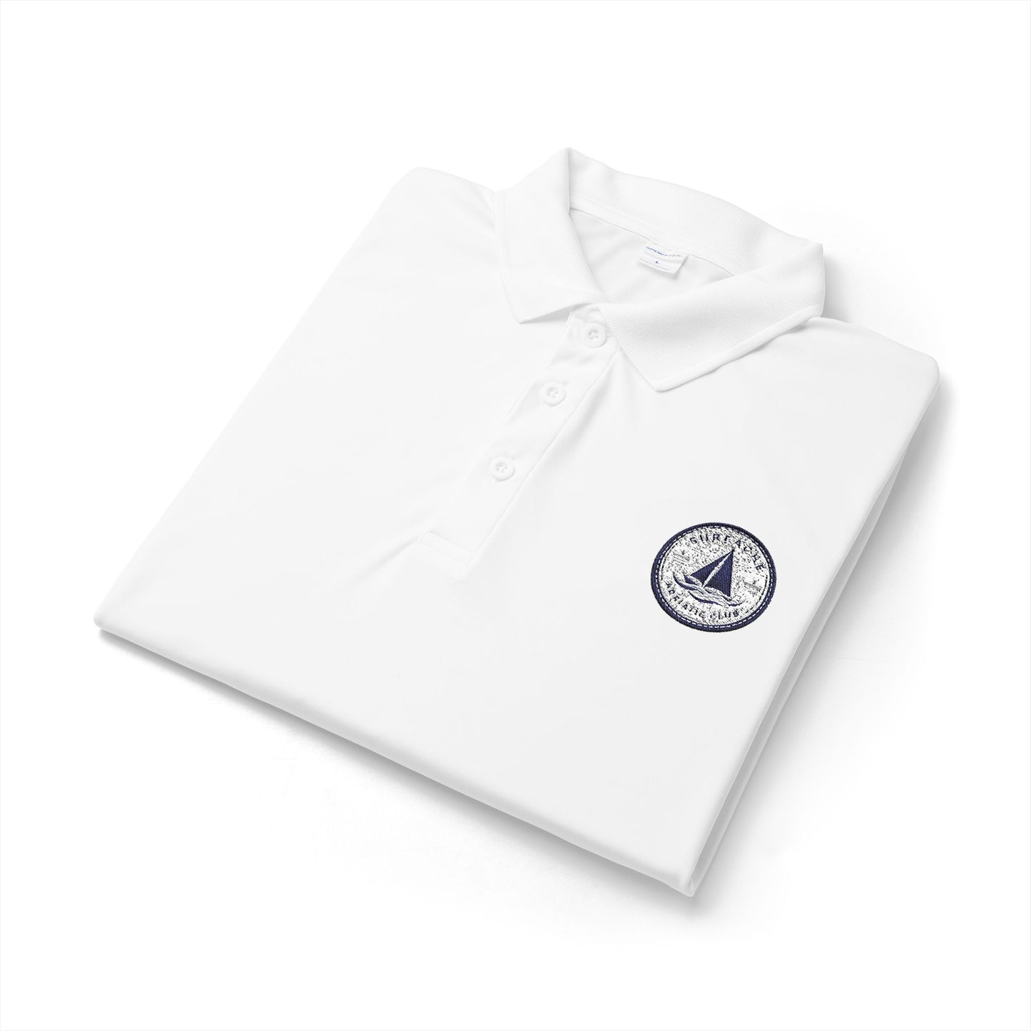Surfache Embroidered Sailboat Polo Shirt - Nautical Club Performance Polo