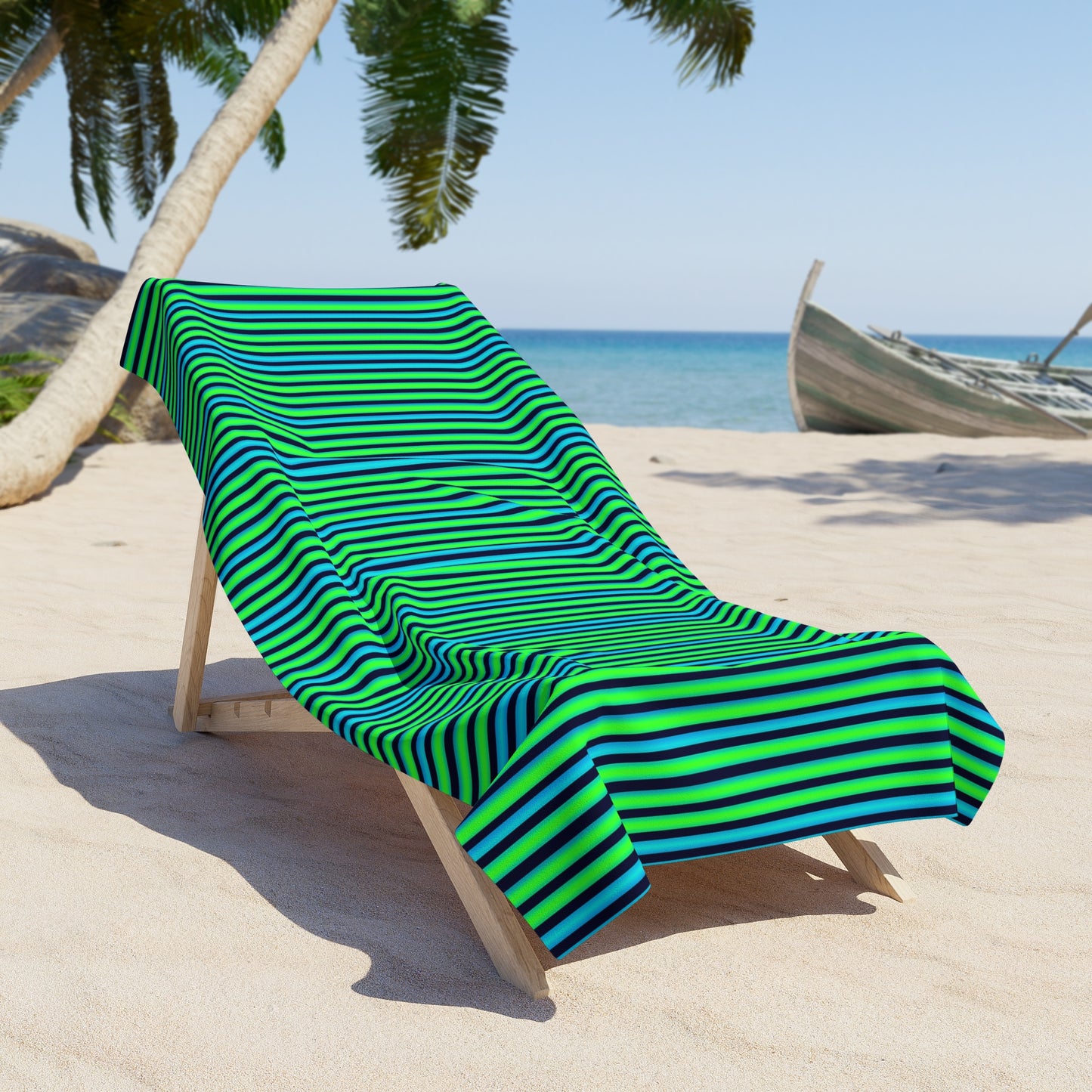 Surface Beach Volleyball Club Striped Beach Towel