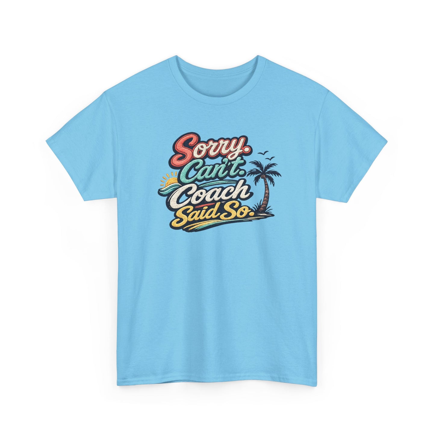 Beach Volleyball Tee — "Sorry, Can't. I’ve Got Beach Volleyball" Retro Graphic